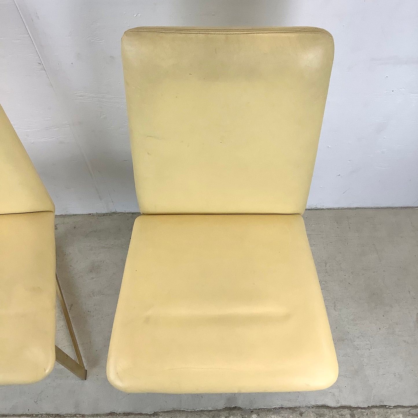 Pair Modern Highback Dining Chairs