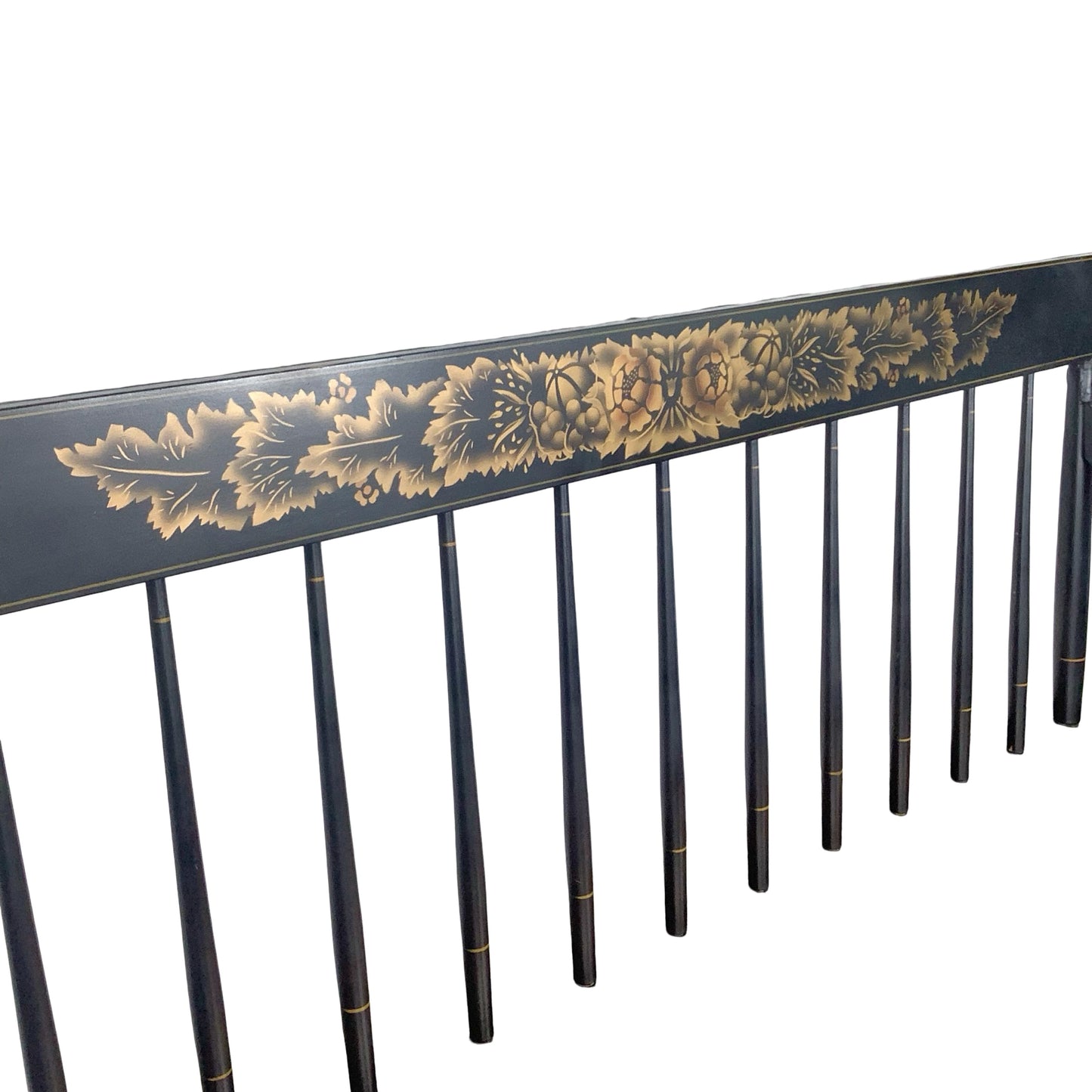 Vintage Hitchcock Style Stenciled Bench | Nichols & Stone Style Settee