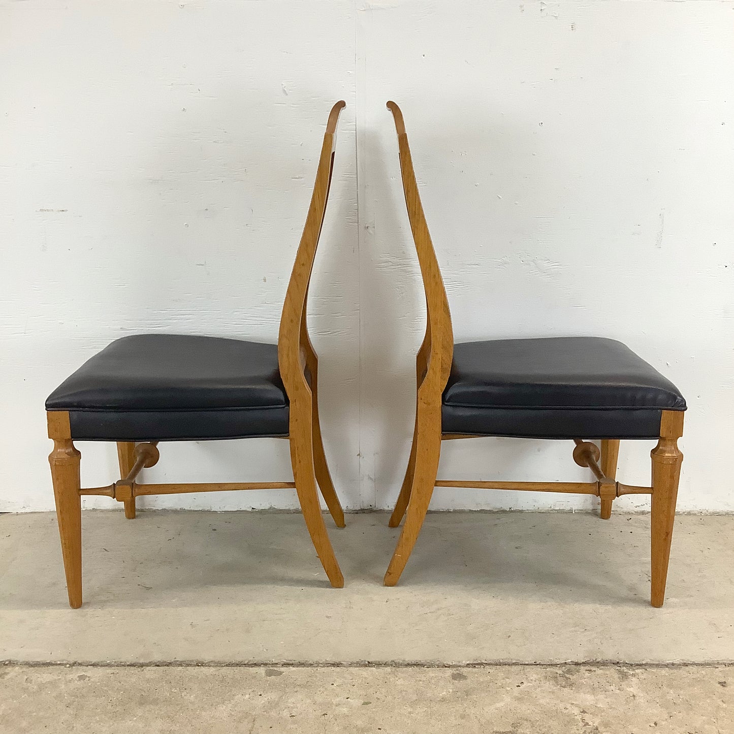 Vintage Cane Back Dining Chairs- 4
