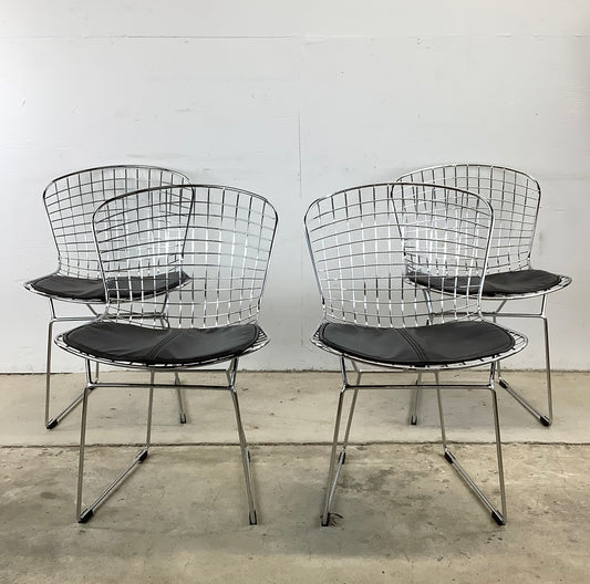 Modern Wire Frame Dining Chairs- Set of Four
