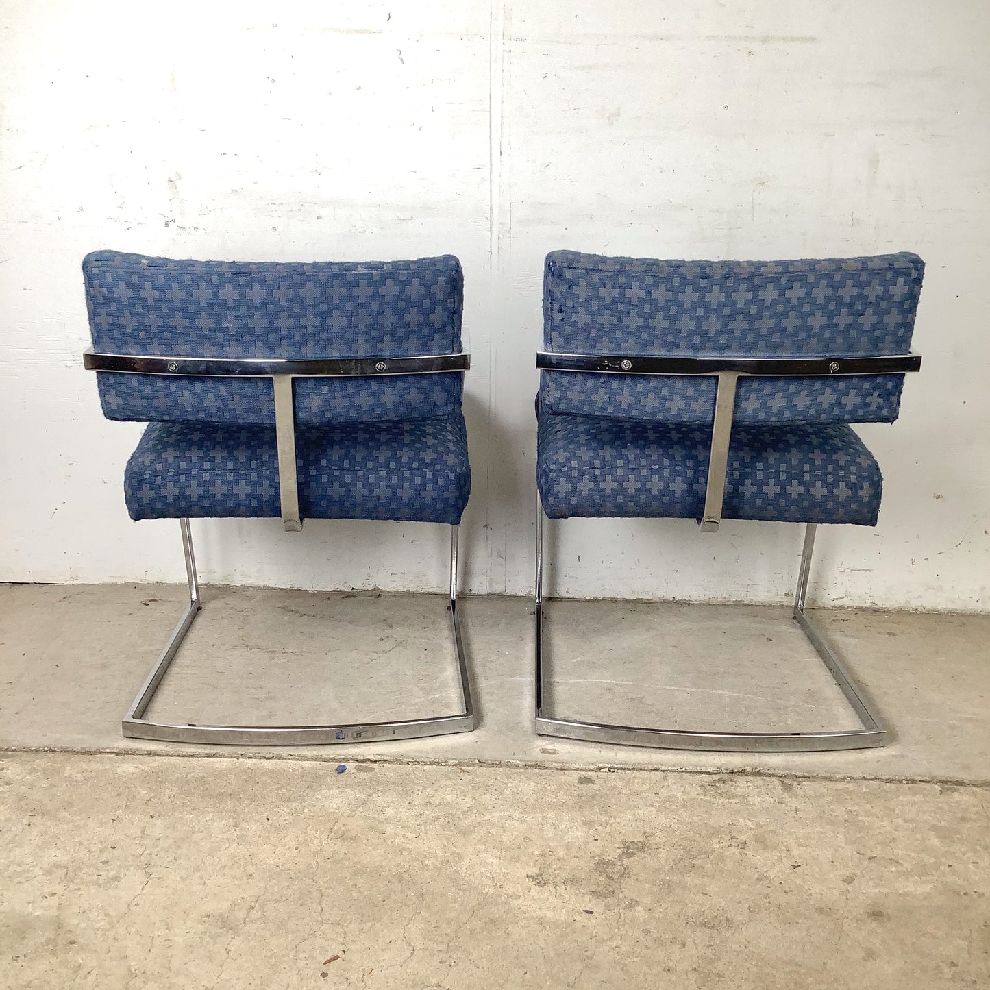 Brno Flat Bar Chrome Cantilever Armchairs | Pair | 1970s–80s