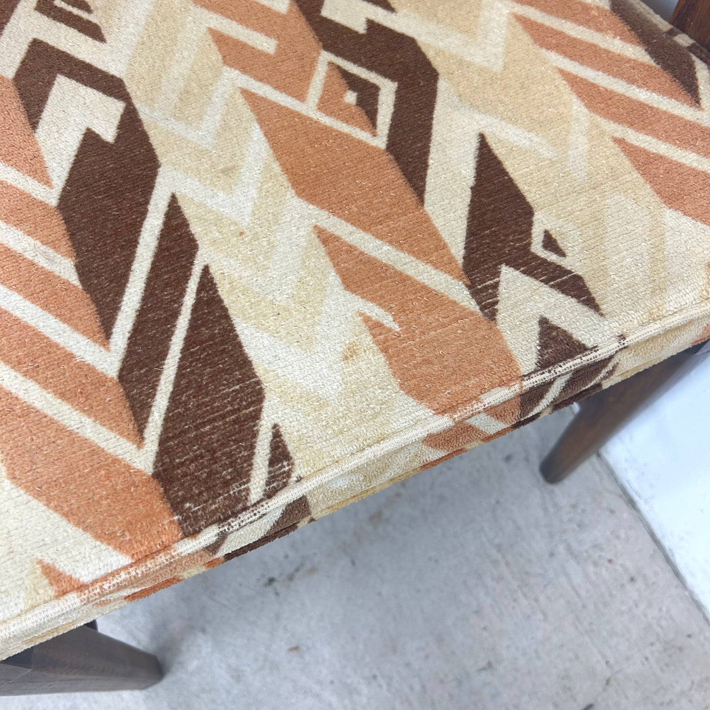 Vintage Modern High Back Dining Chairs- Set of Six