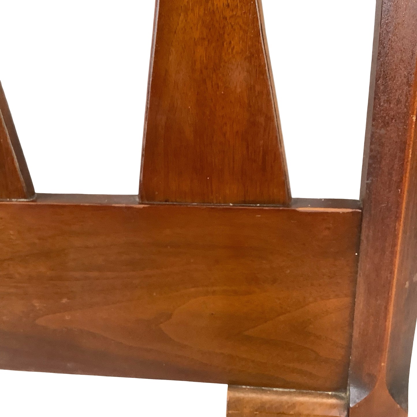 Vintage Sculptural Bowtie Walnut Headboard | 60” Full/Queen