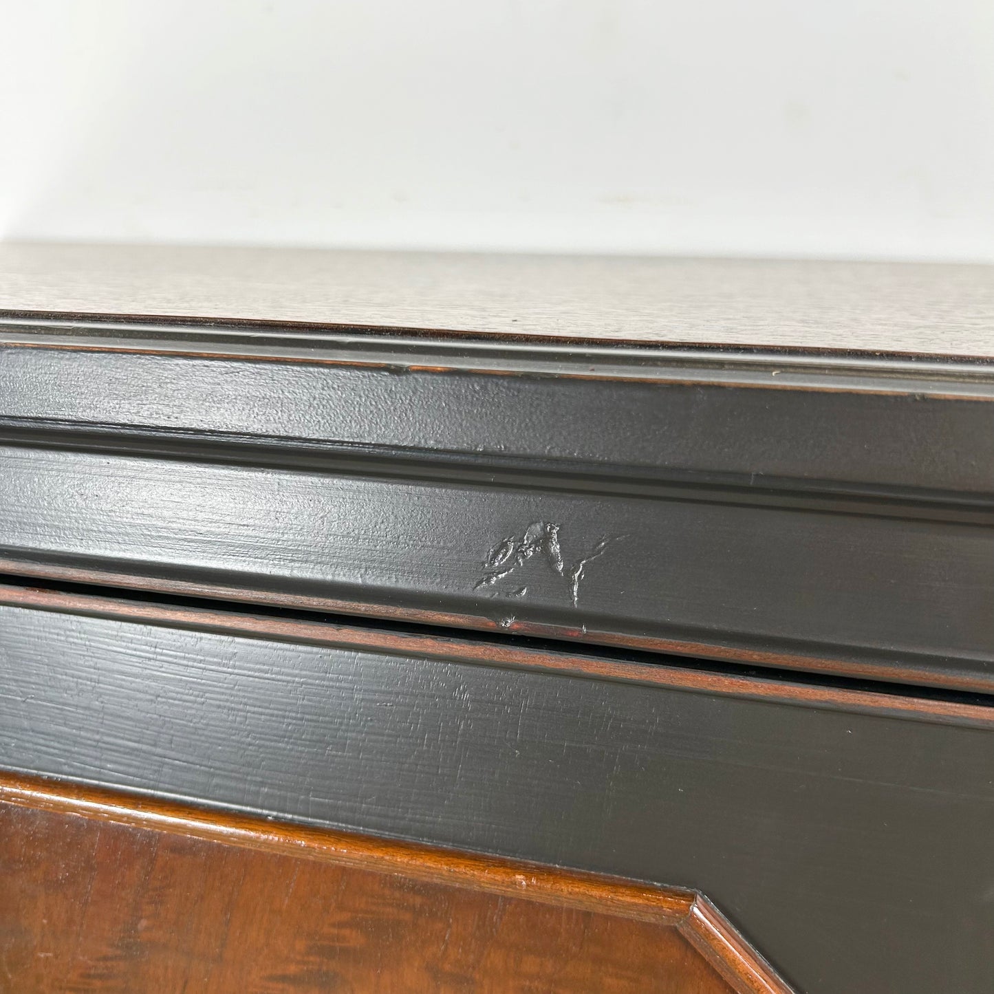 Tall Traditional Modern Bar Cabinet With Dropfront