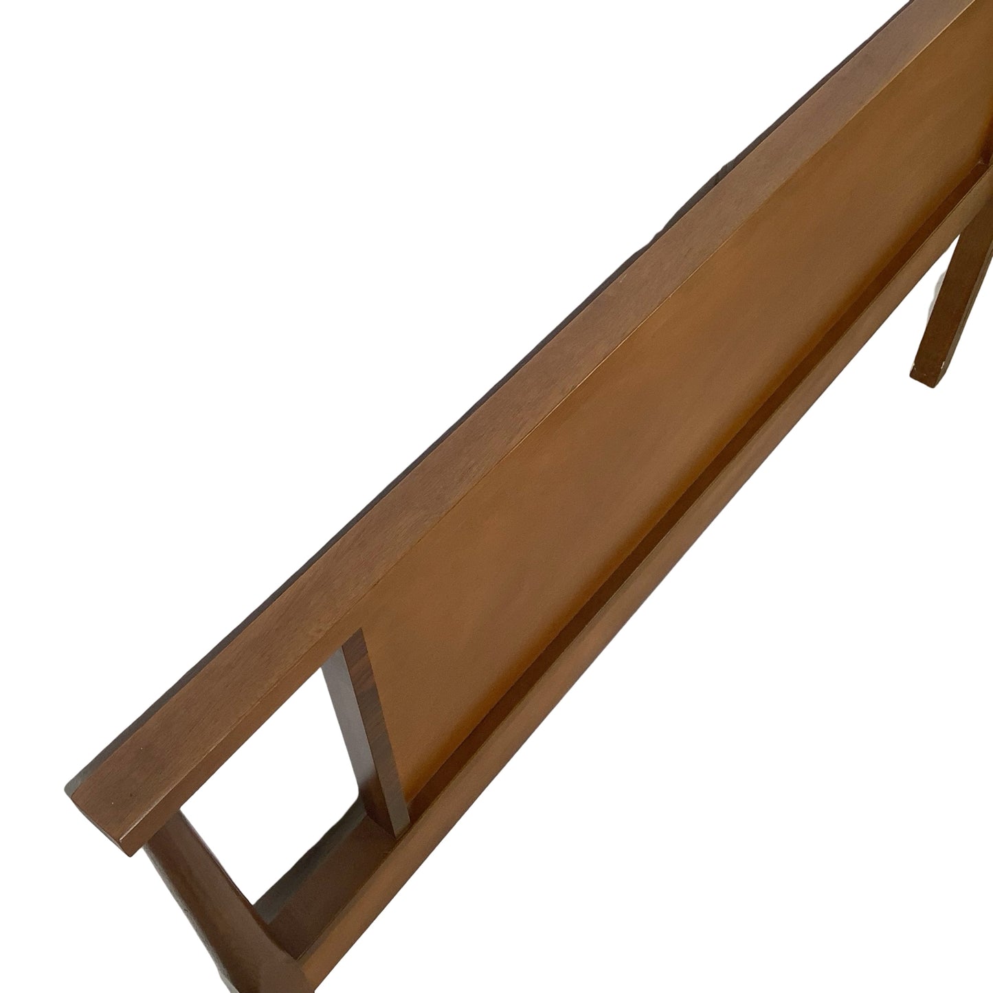 Mid-Century Modern Walnut Headboard | Vintage Full Size | Open Frame Design