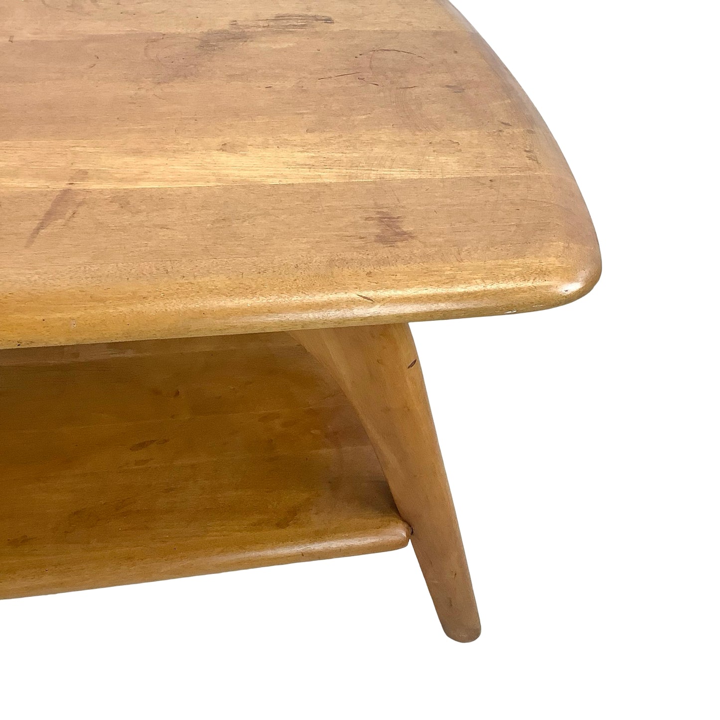 Mid Century Coffee Table | Blonde Wood Table | Heywood Wakefield Style