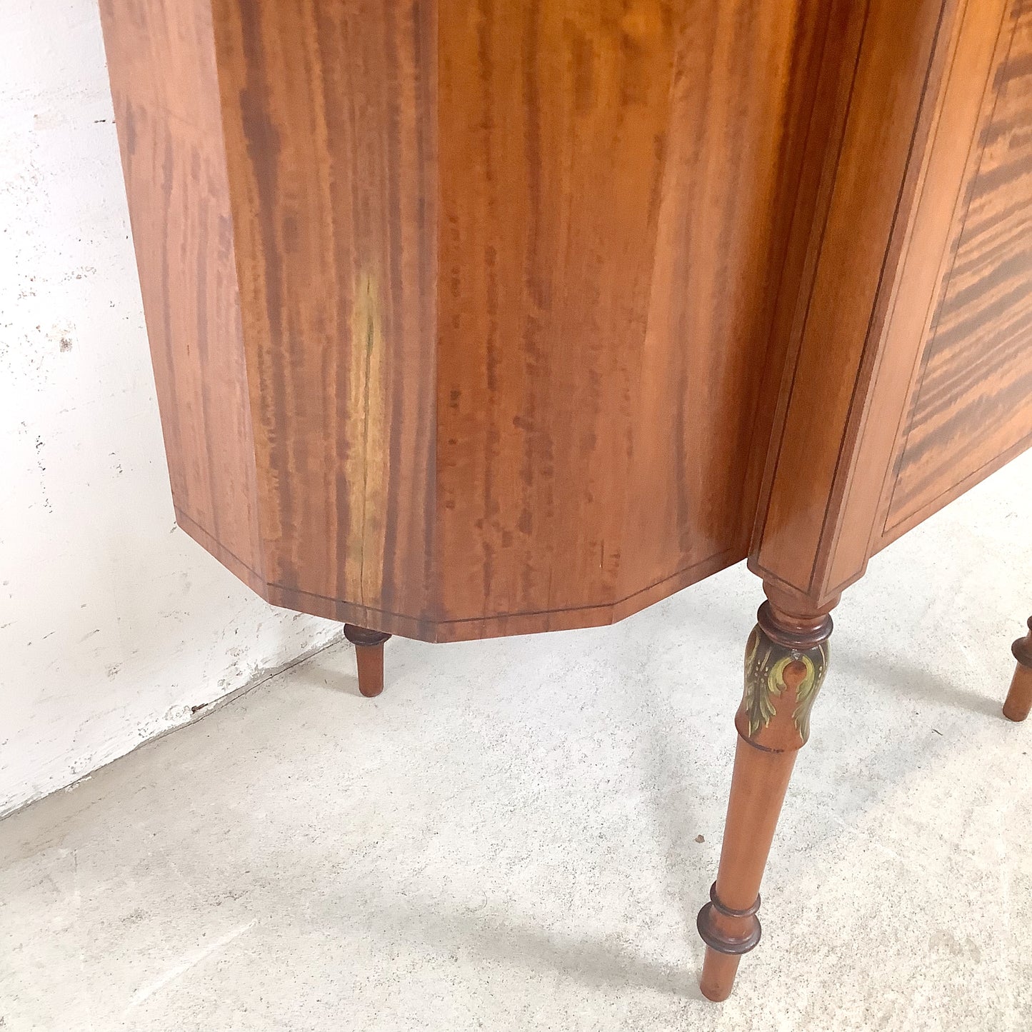 American Adam Revival Satinwood Martha Washington Sewing Cabinet | Aimone Mfg. Co., New York | circa 1900–1919