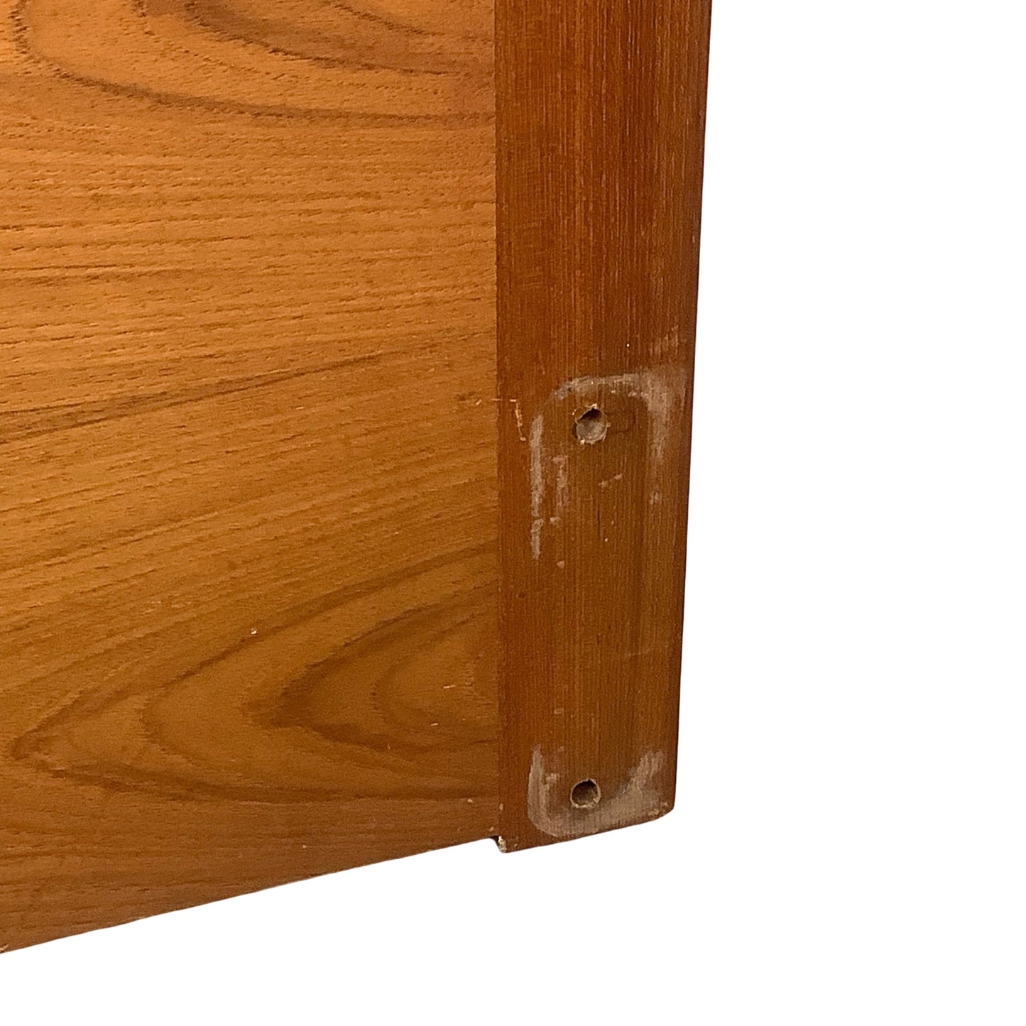 VintageModern Scandinavian Style Teak & Cane Full Headboard
