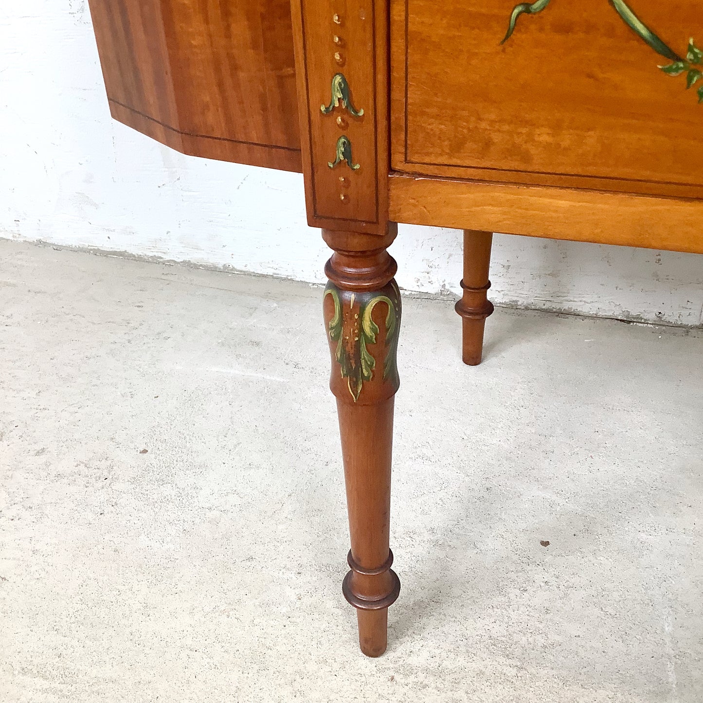 American Adam Revival Satinwood Martha Washington Sewing Cabinet | Aimone Mfg. Co., New York | circa 1900–1919