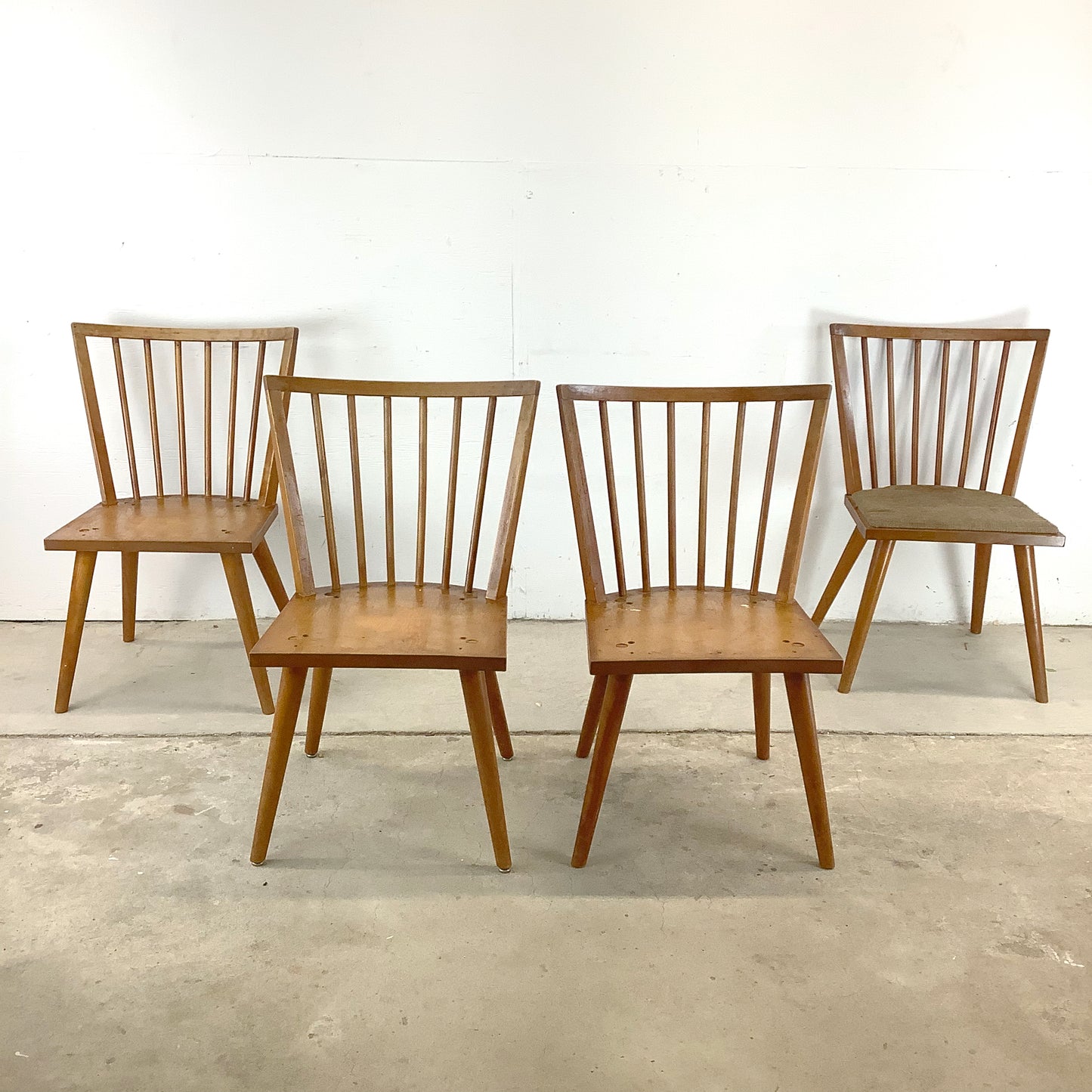 Mid-Century Dining Chairs by Leslie Diamond for Conant Ball- set Four