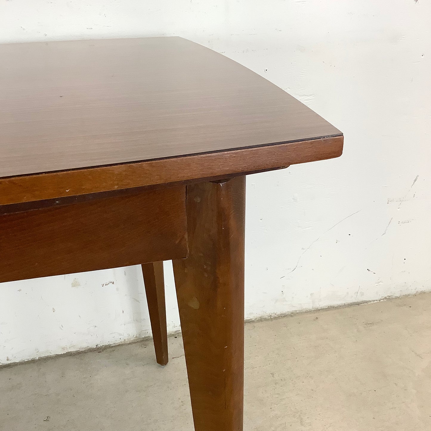 Petite Mid-Century Dining Table With leaves