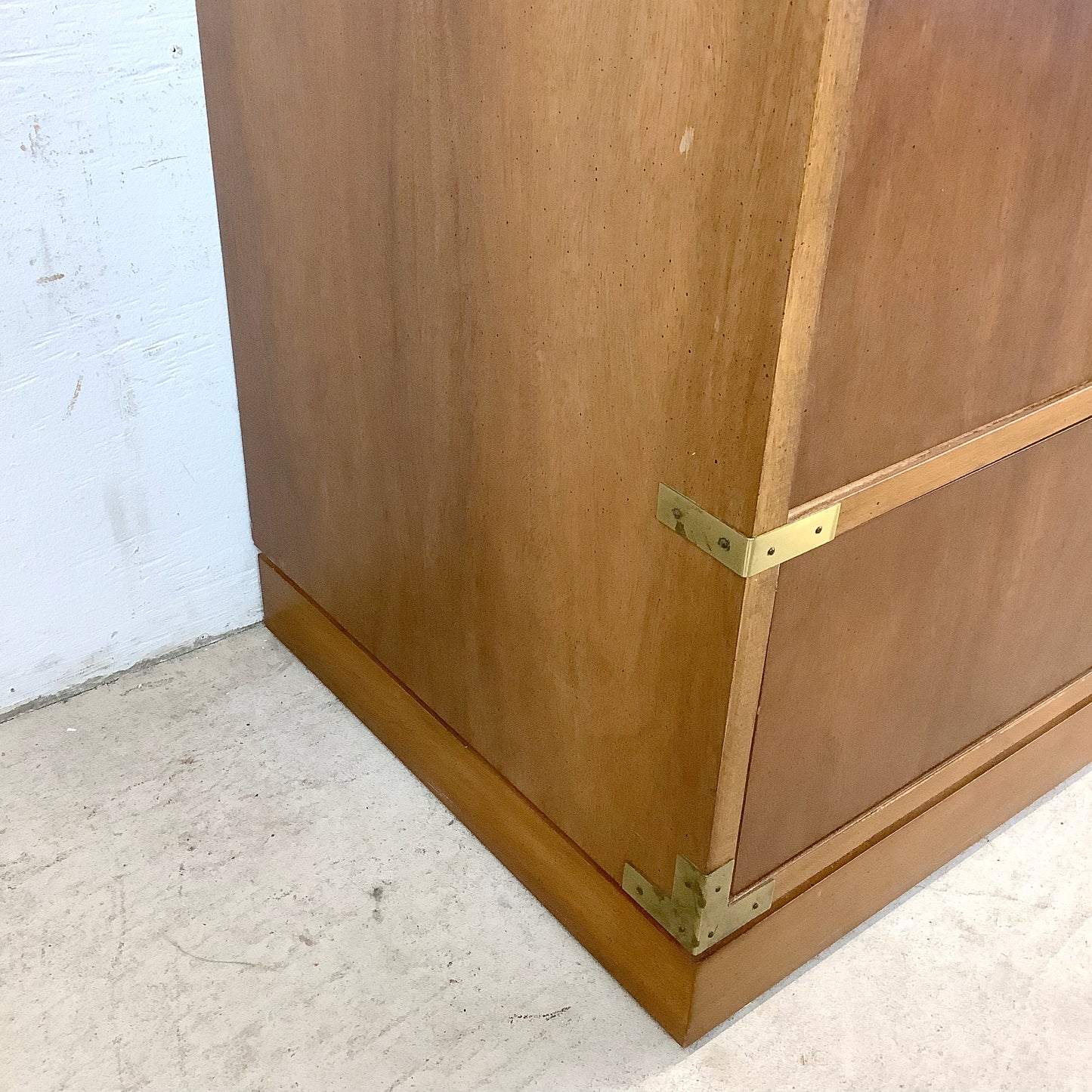 Vintage Three Drawer Campaign Dresser