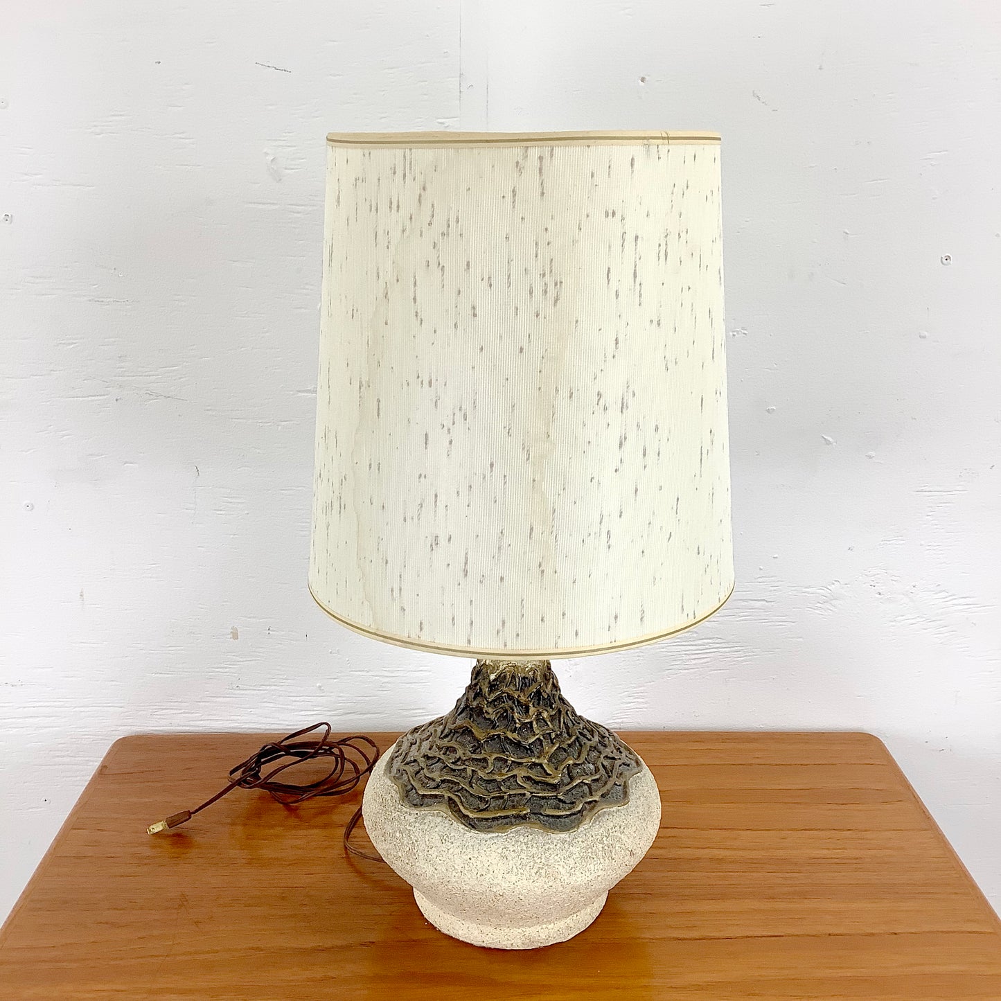Danish Modern Studio Pottery Lamp – Sculptural Mid-Century Accent