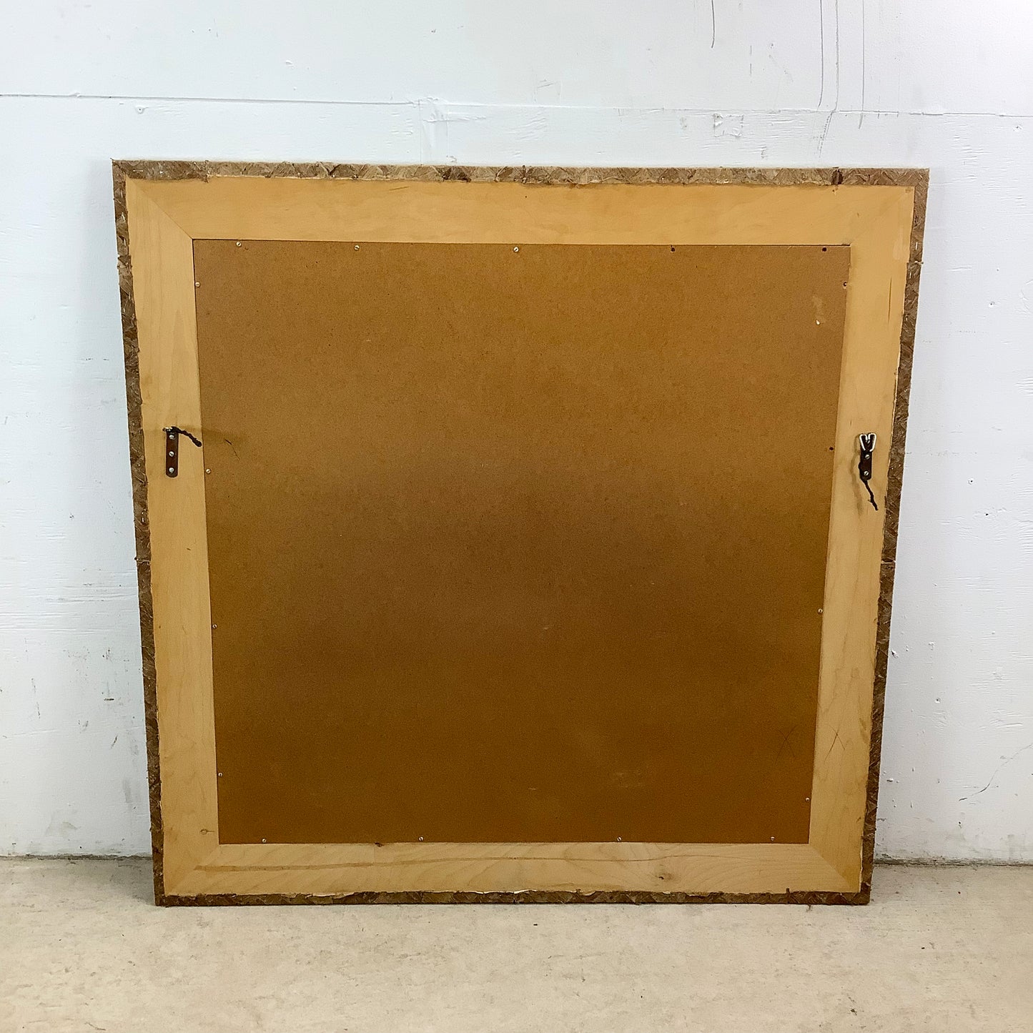 Large Vintage Square Wall Mirror