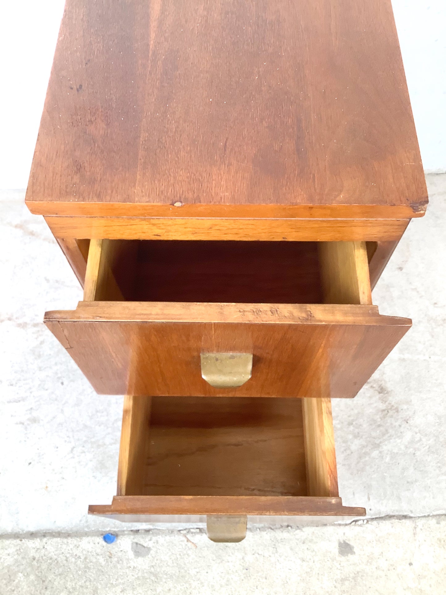 American Modern Two-Drawer Bedside Nightstand