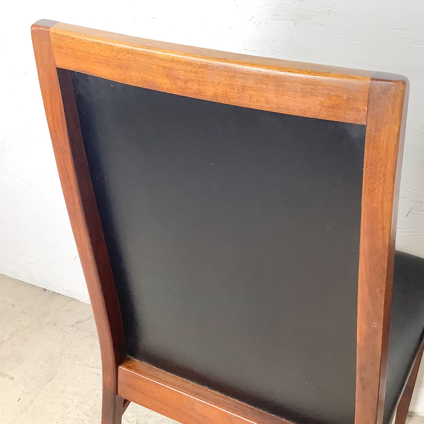 Set of Three Dillingham Furniture Walnut High-Back Dining Chairs