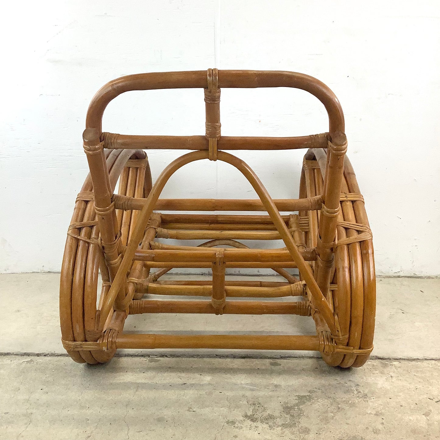 Vintage Paul Frankl Style Bamboo Armchair