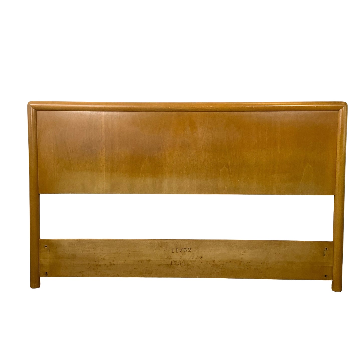 Mid-Century Modern Wood Headboard – Full/Double,  Waterfall Edge, 55"