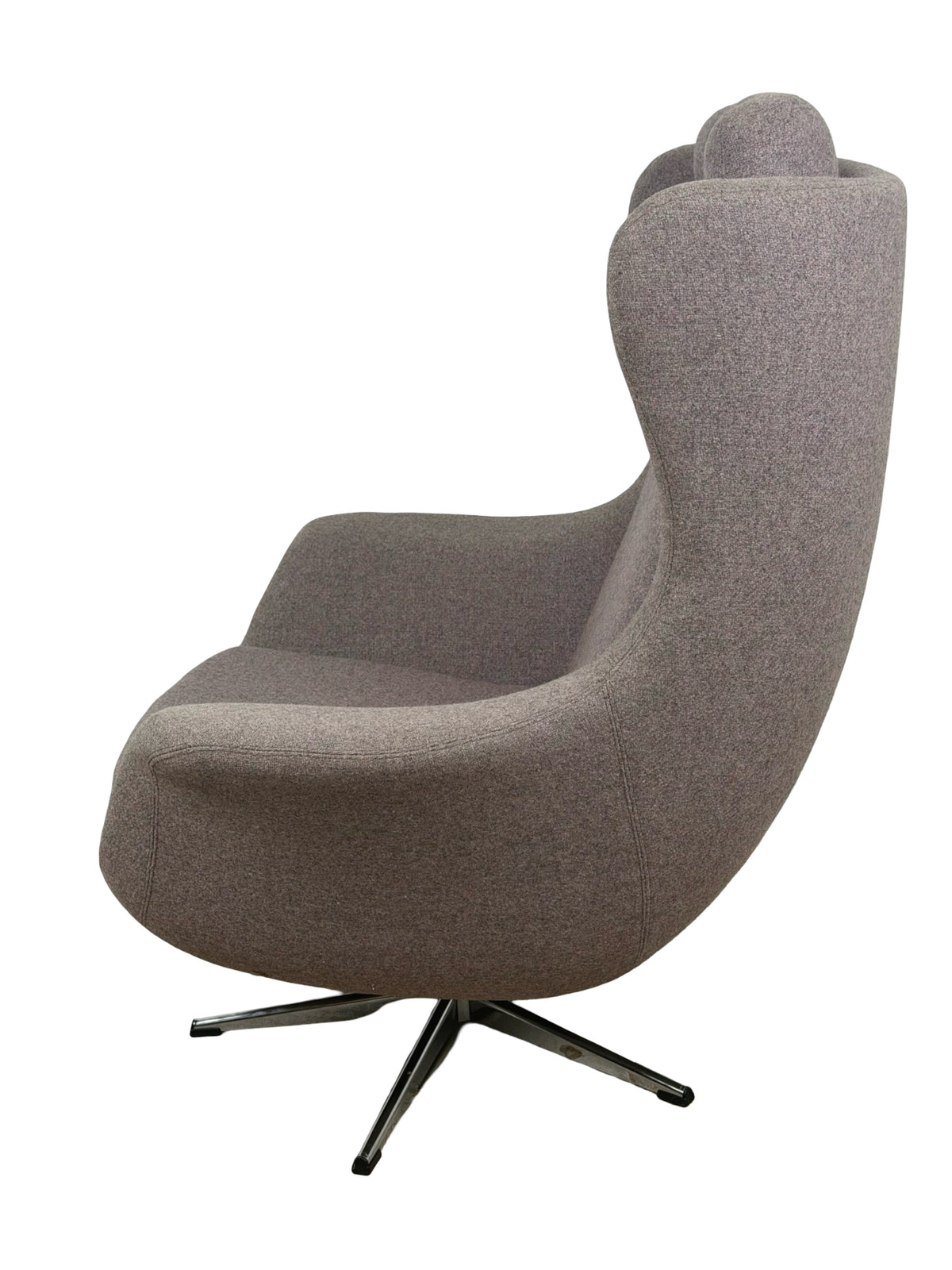 Modern Mid-Century Style Wingback Swivel Lounge Chair