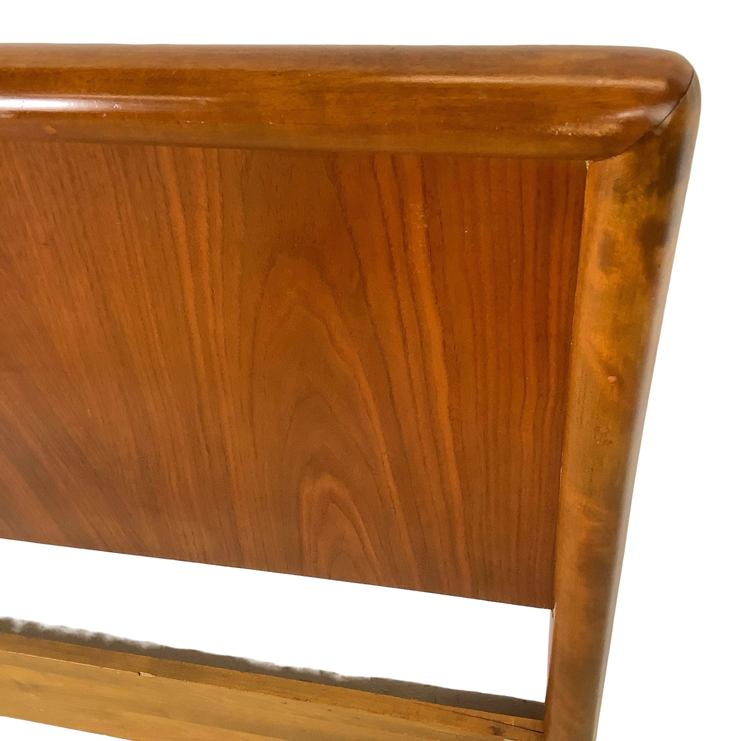 MCM Minimalist Walnut Headboard Attr. Robsjohn-Gibbings, Full