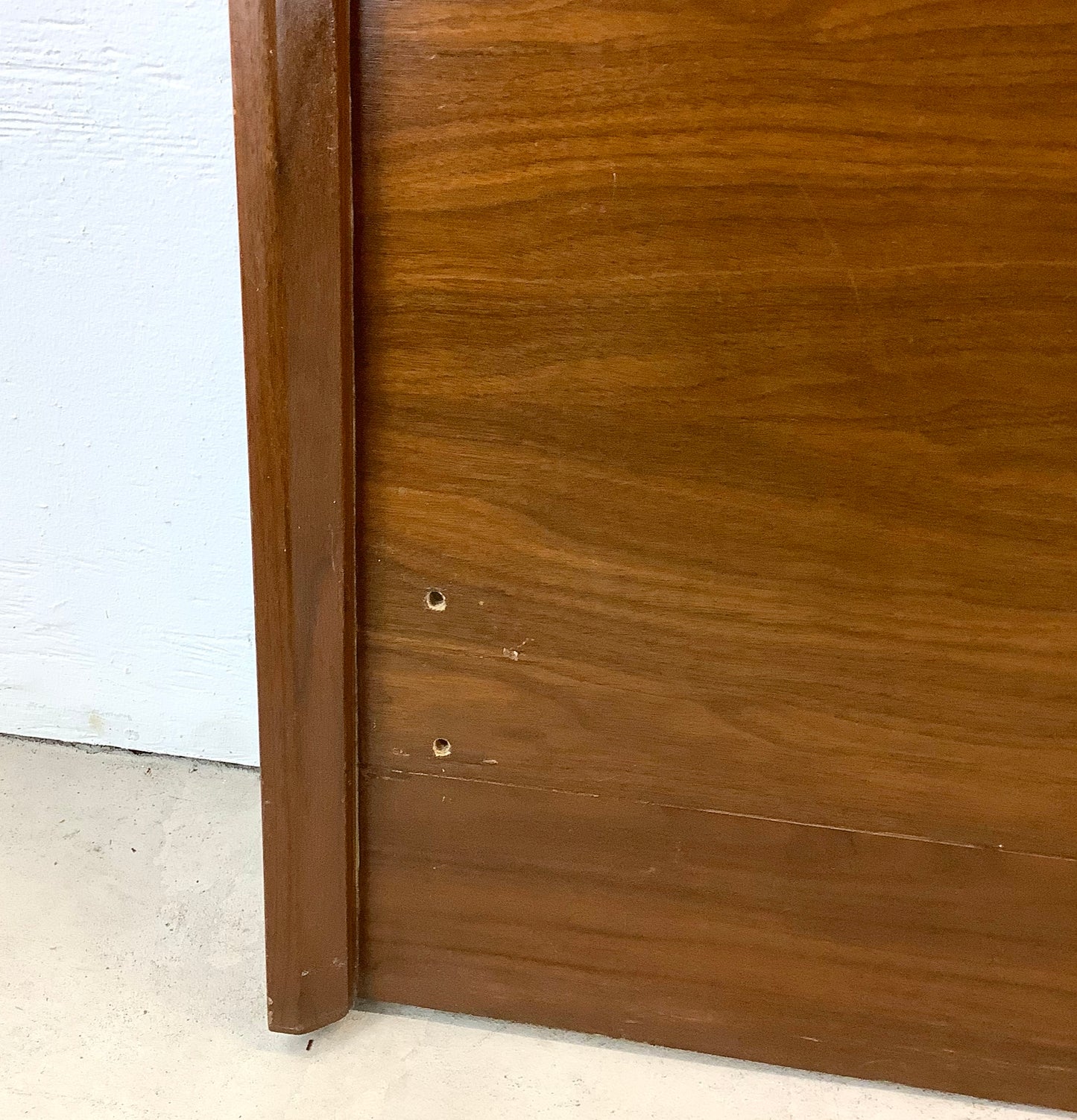 Mid-Century Walnut Headboard by Albert Parvin for James Cameron - King