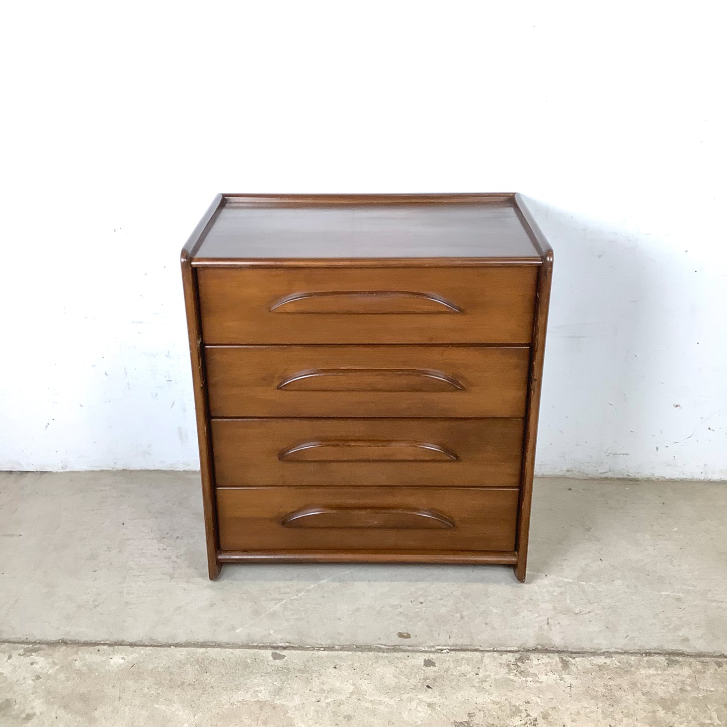 Vintage Templeton Furniture Co. Four-Drawer Walnut Chest