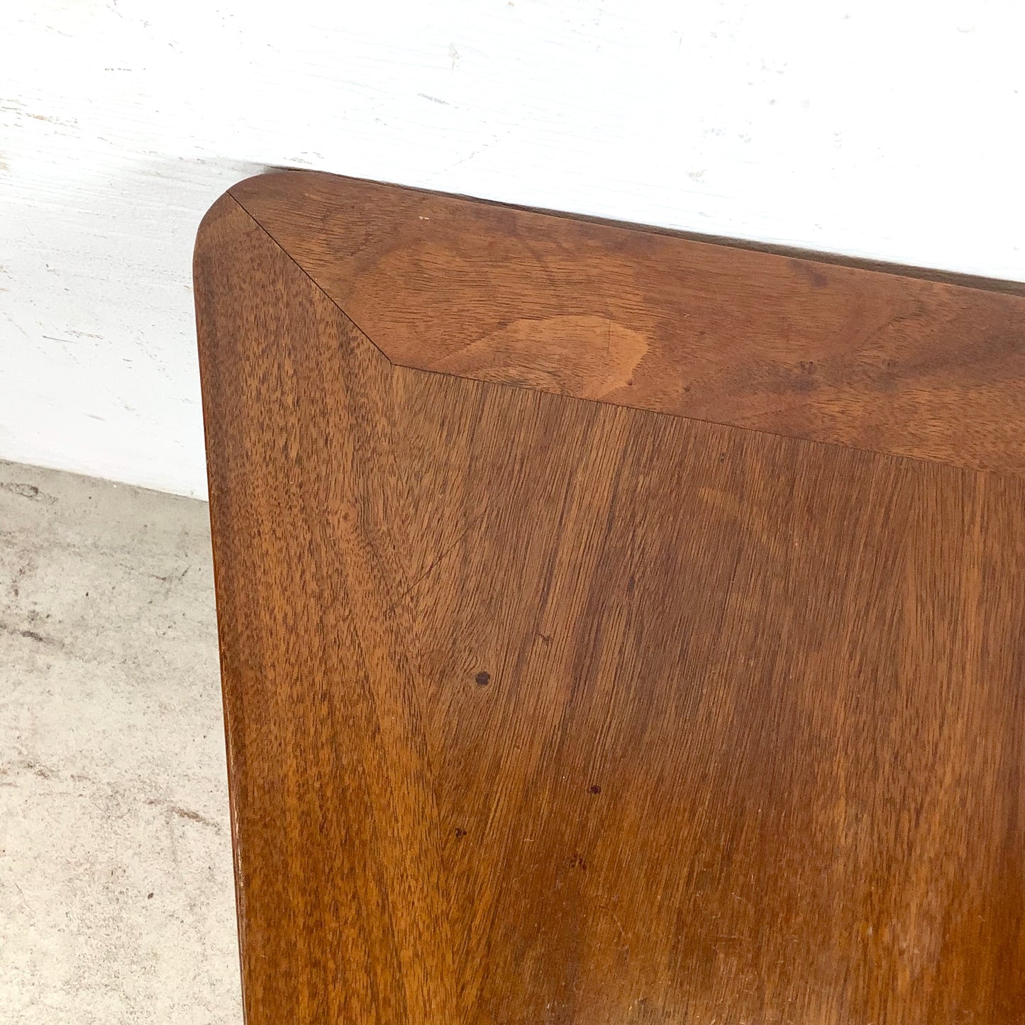 Vintage Trapezoidal Teak End Table