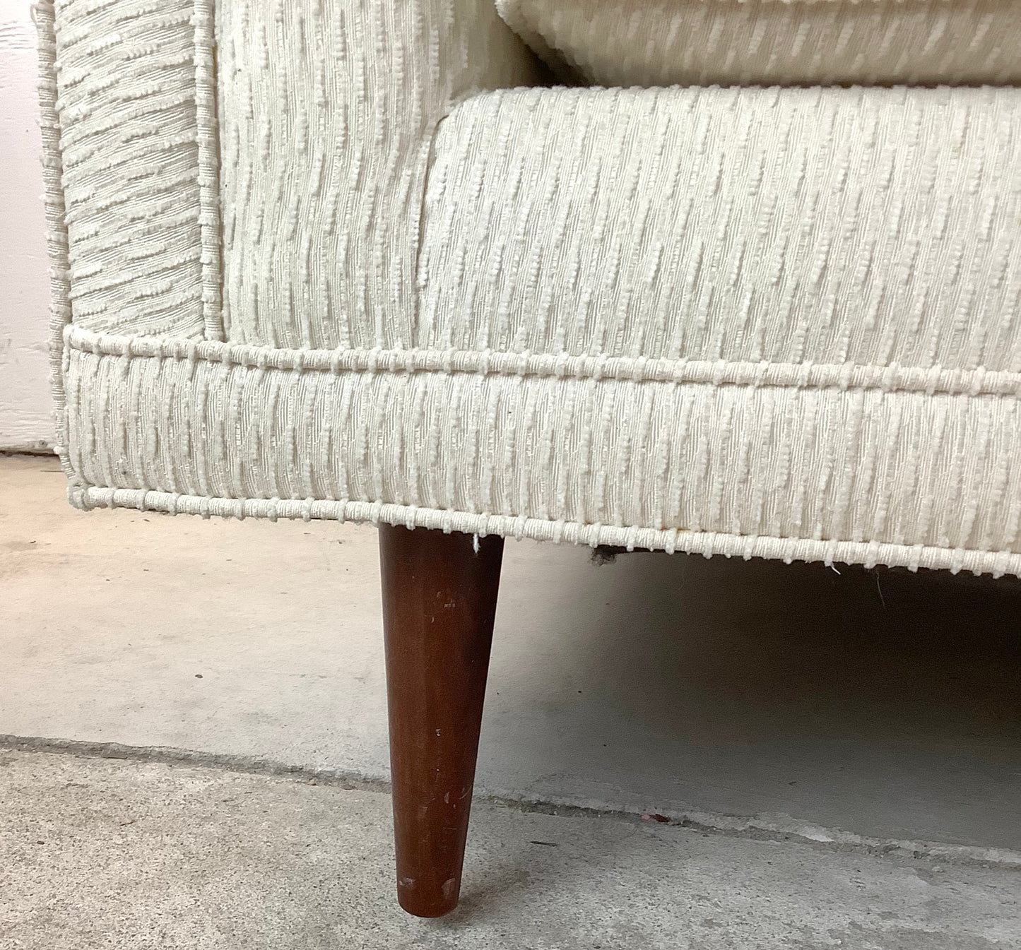 Striking Tufted Mid-Century Modern Sofa