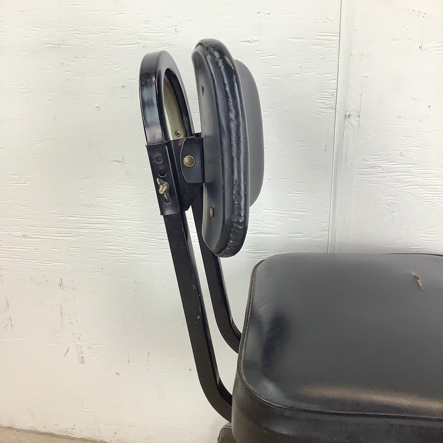 Vintage Industrial Tanker Chair With Four-Prong Wheeled Base