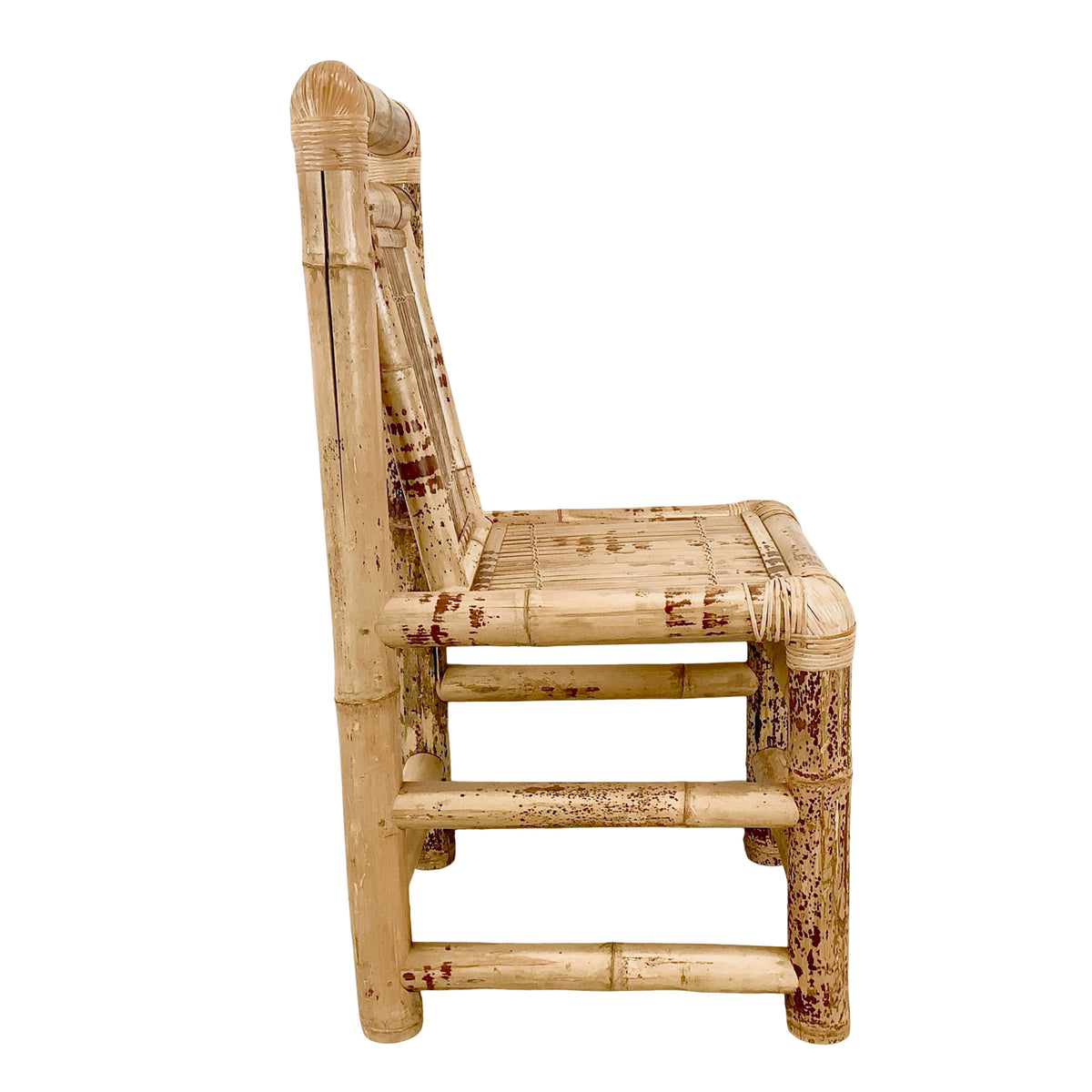 Vintage Natural Bamboo Side or Dining Chair