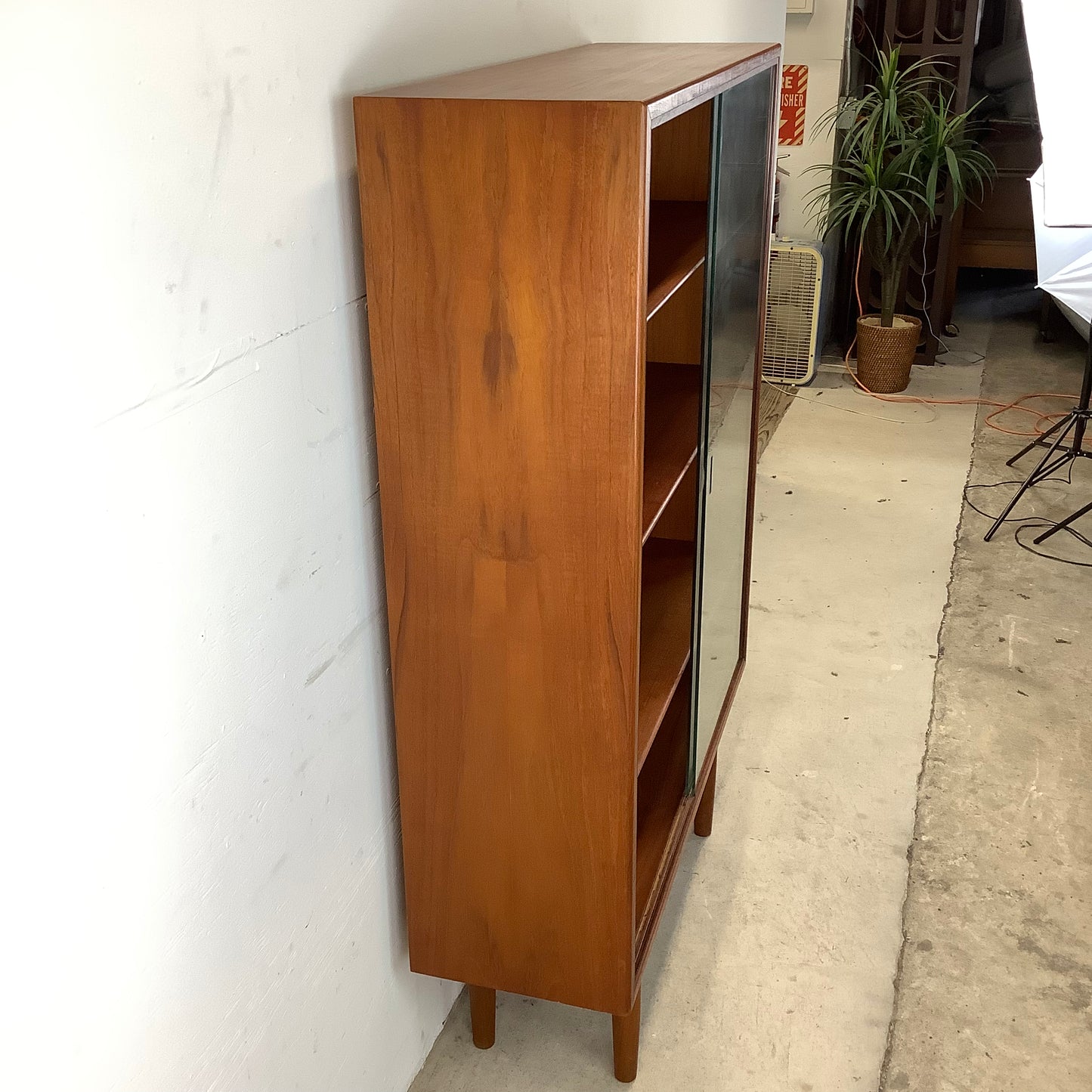 Scandinavian Modern Teak Bookcase by Børge Mogenson