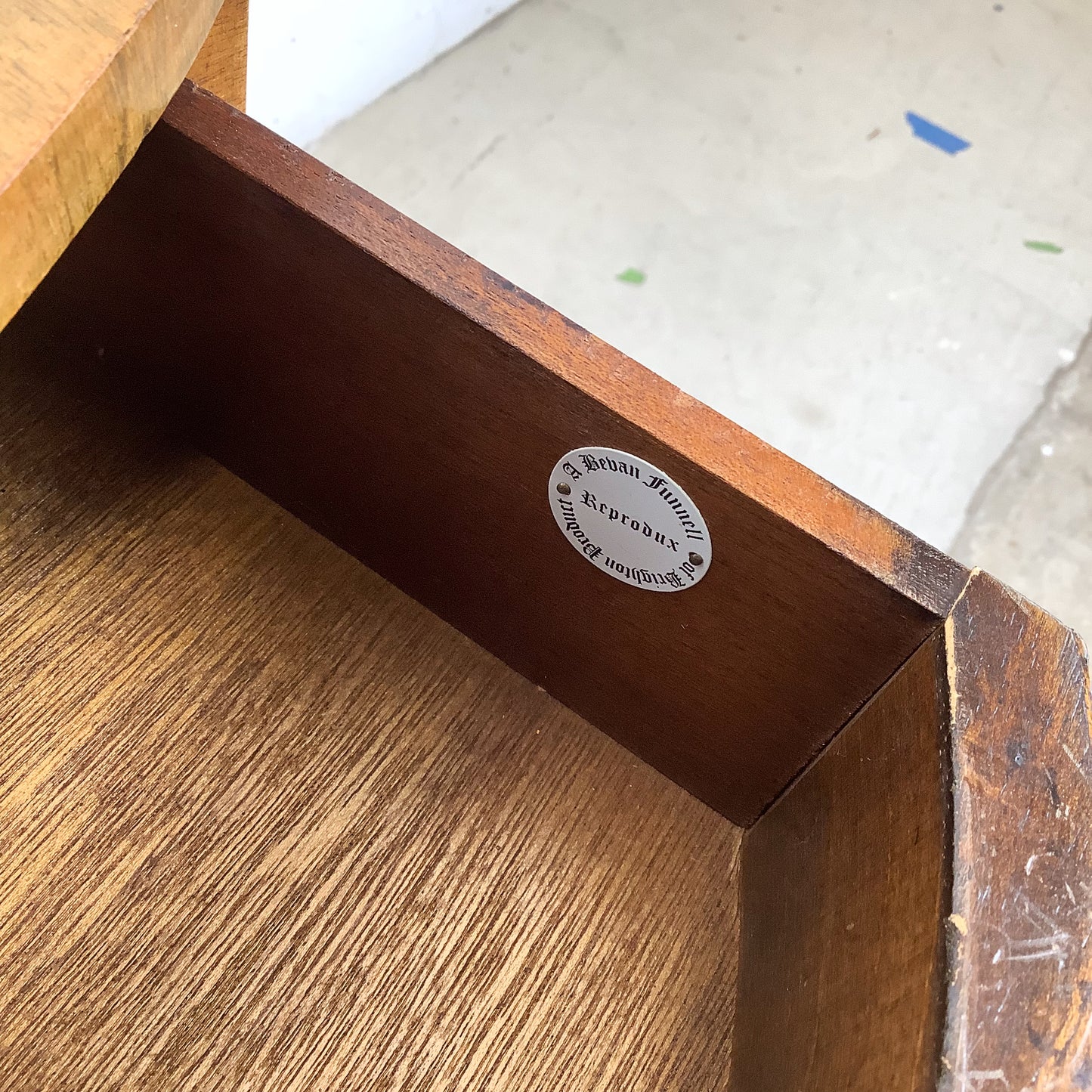 Vintage French Provincial Style Leather-Top Vanity or Writing Desk