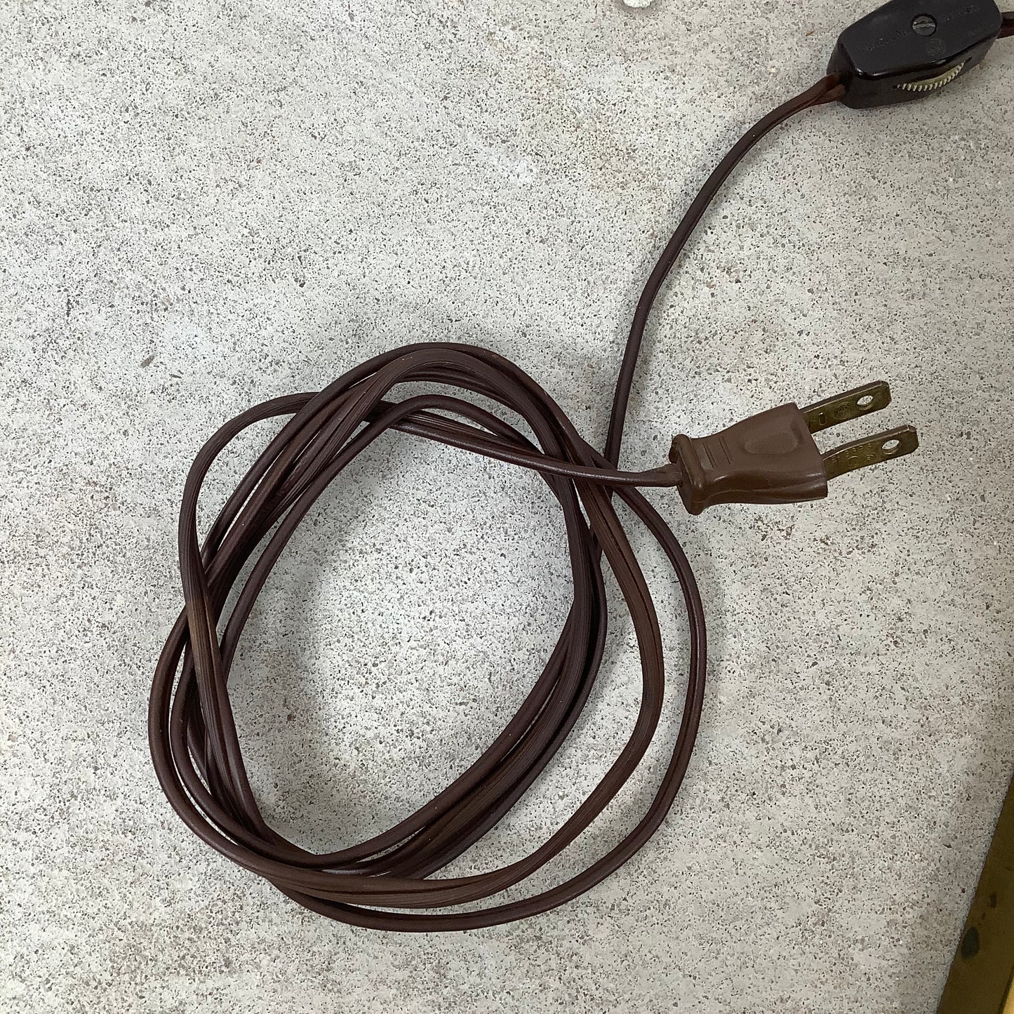 Vintage Mid Century Modern Walnut and Brass Table Lamp with Large Drum Shade