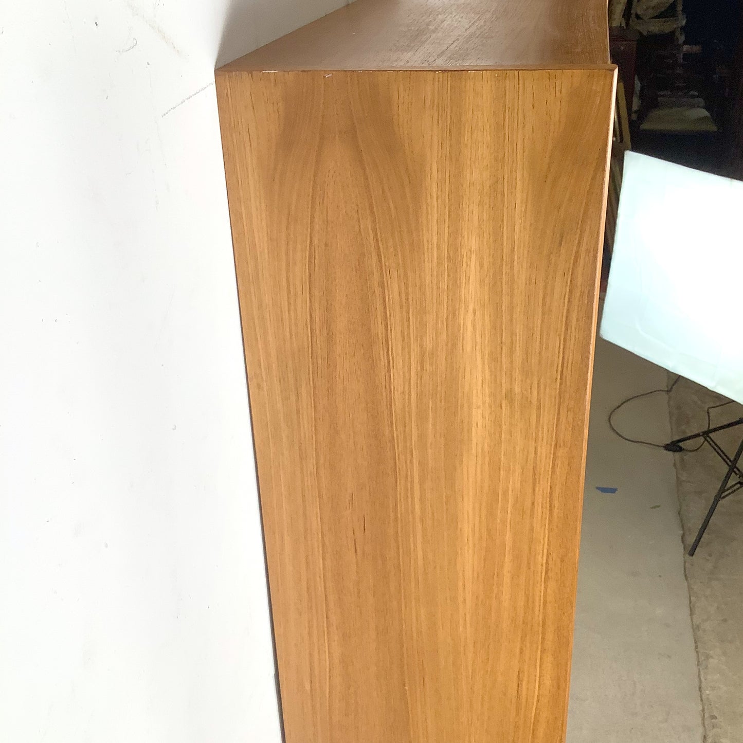 Vintage Scandinavian Modern Teak Open Bookcase