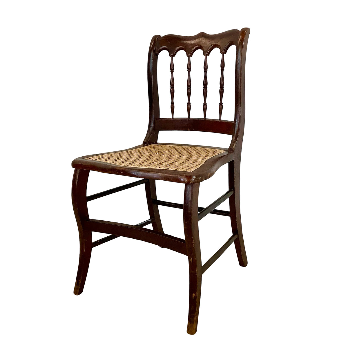 Antique Victorian Eastlake-Style Spindle-Back Side Chair