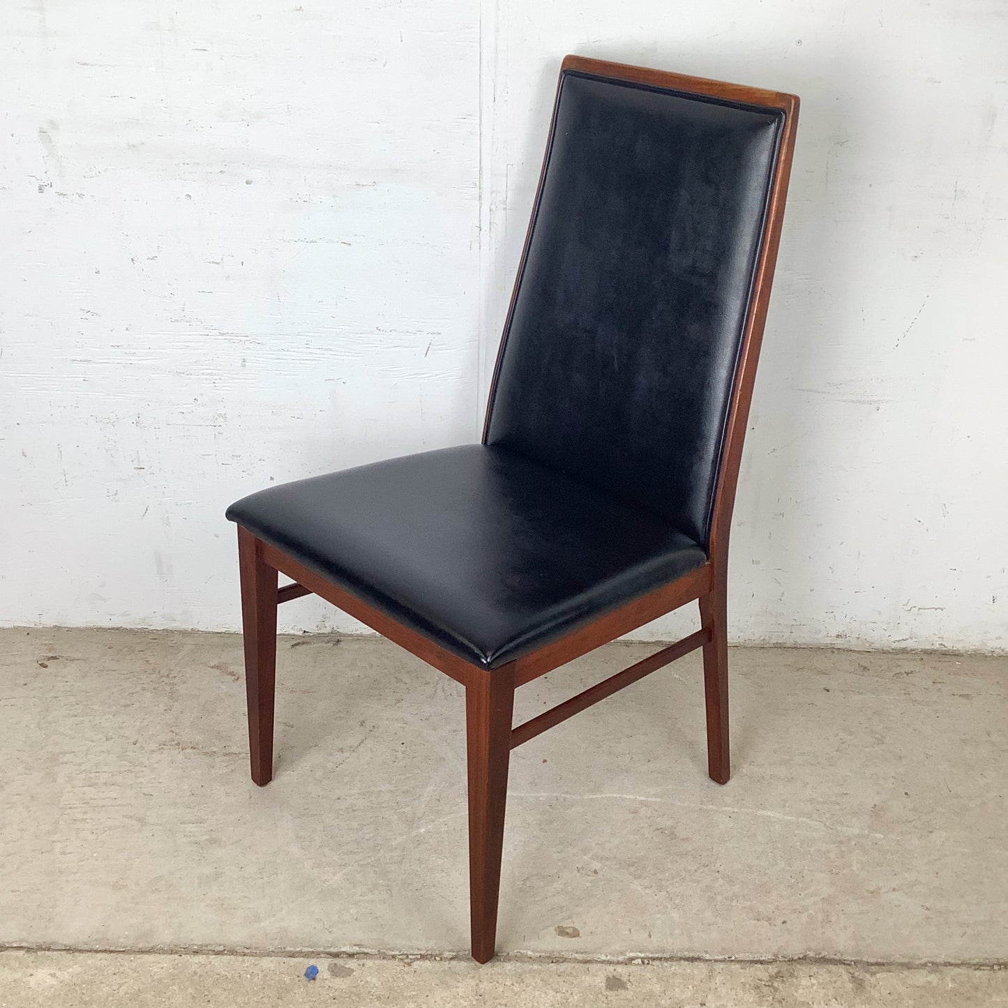 Set of Three Dillingham Furniture Walnut High-Back Dining Chairs