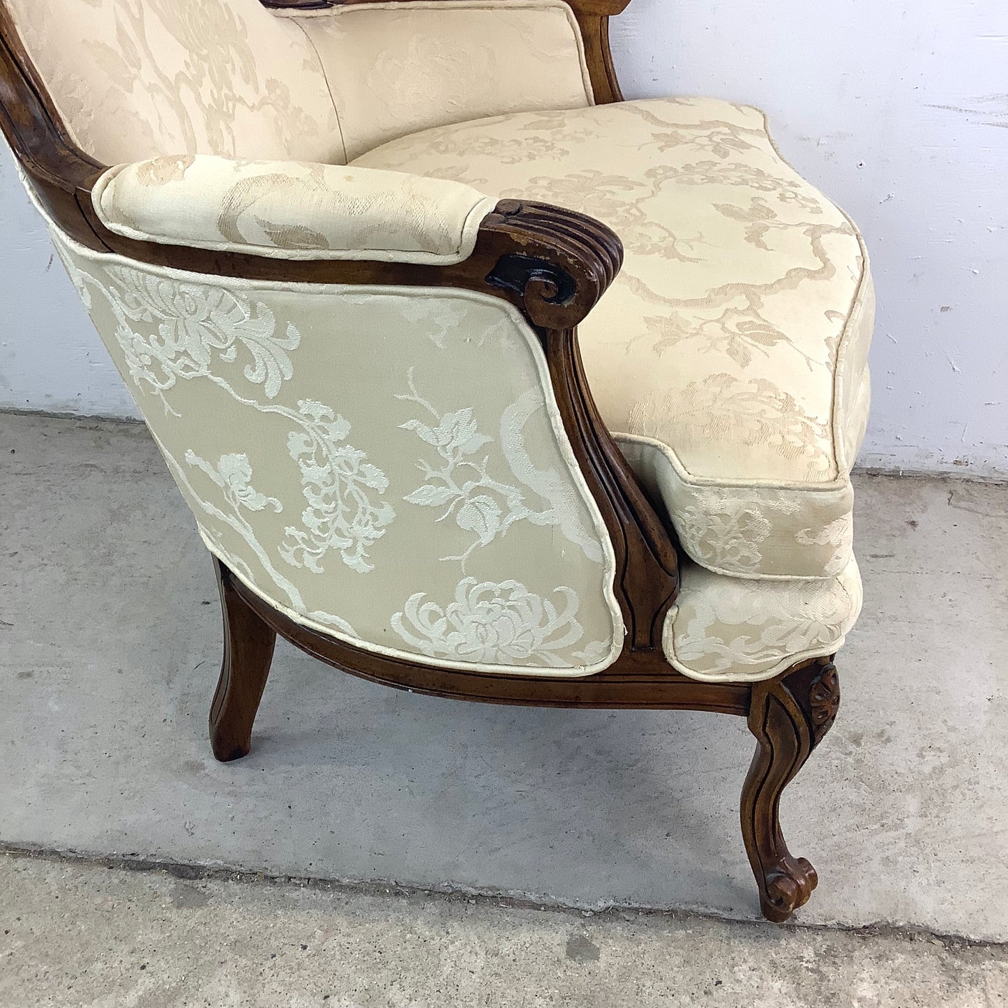Vintage French Country Armchair by Bernhardt Furniture