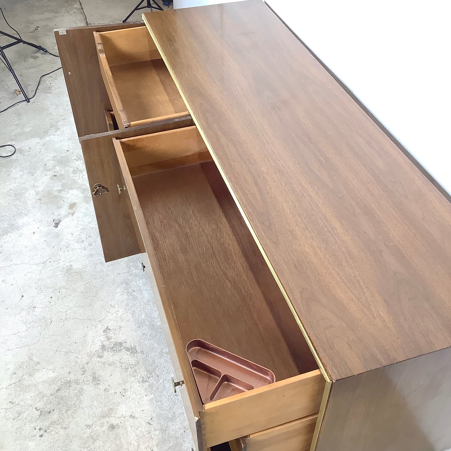 Vintage Six Drawer Paul McCobb Style Bedroom Dresser