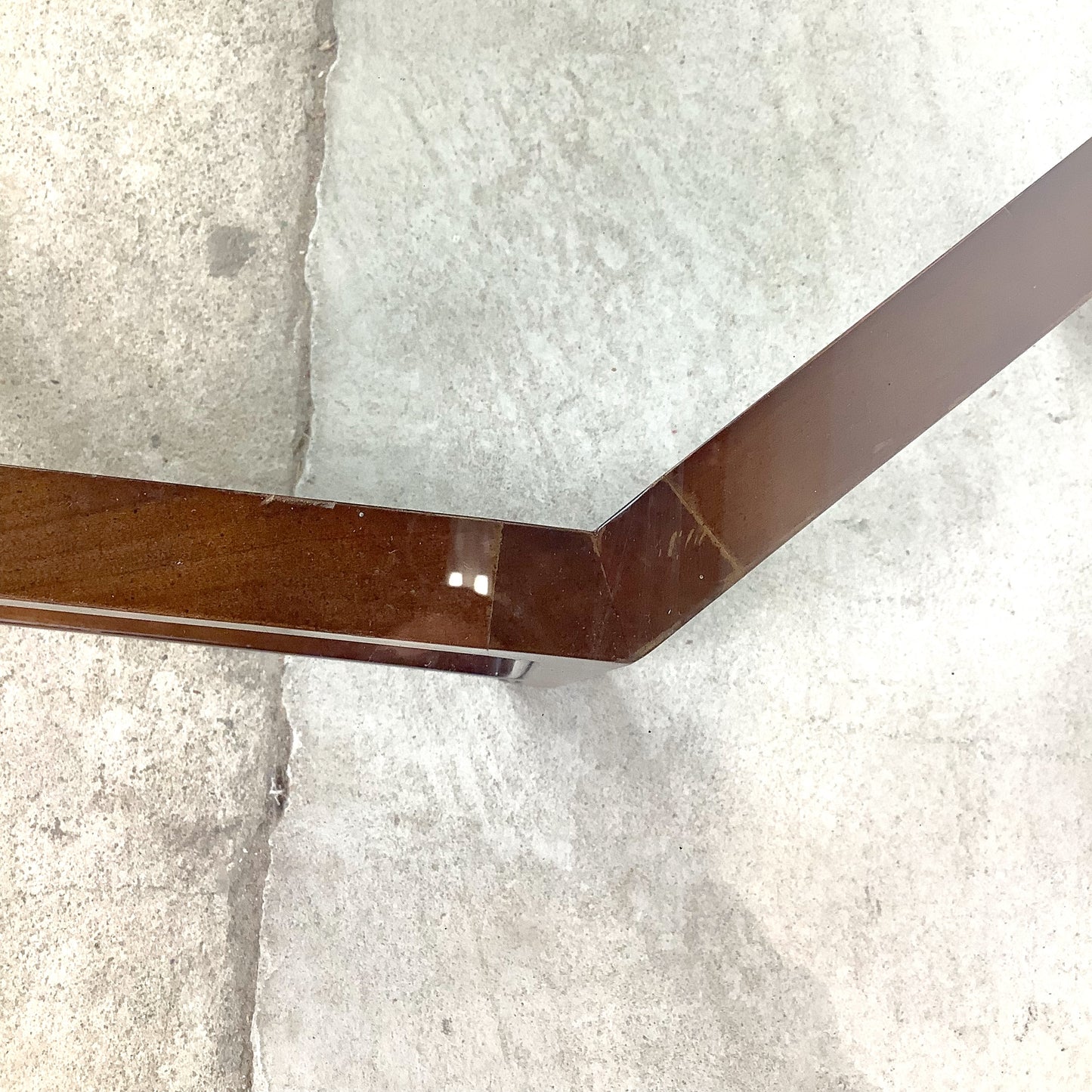 Vintage Modern Octagonal Glass Coffee Table