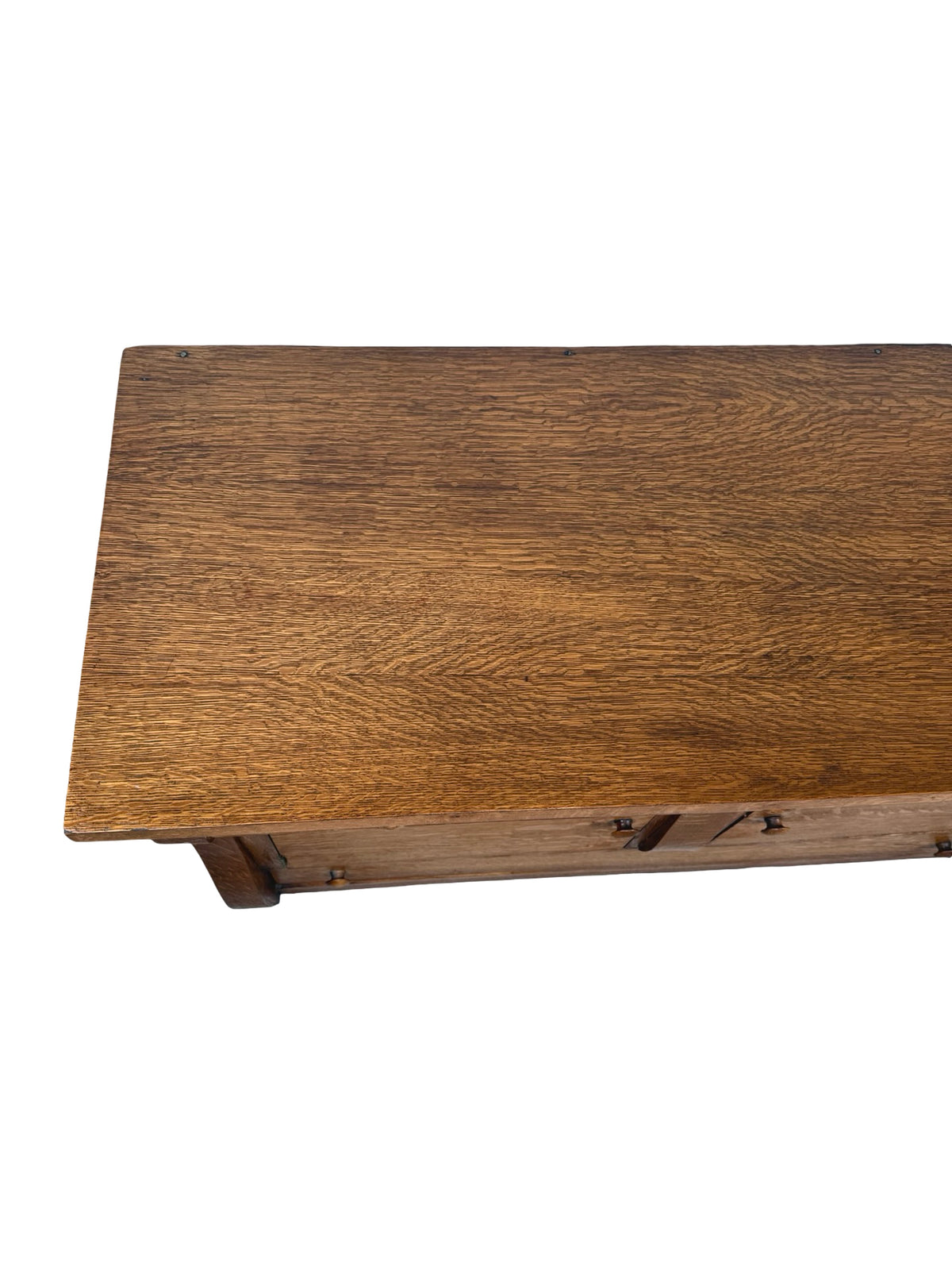 Antique Quarter-Sawn Oak Sideboard – Early 1900s American Arts &amp; Crafts Buffet