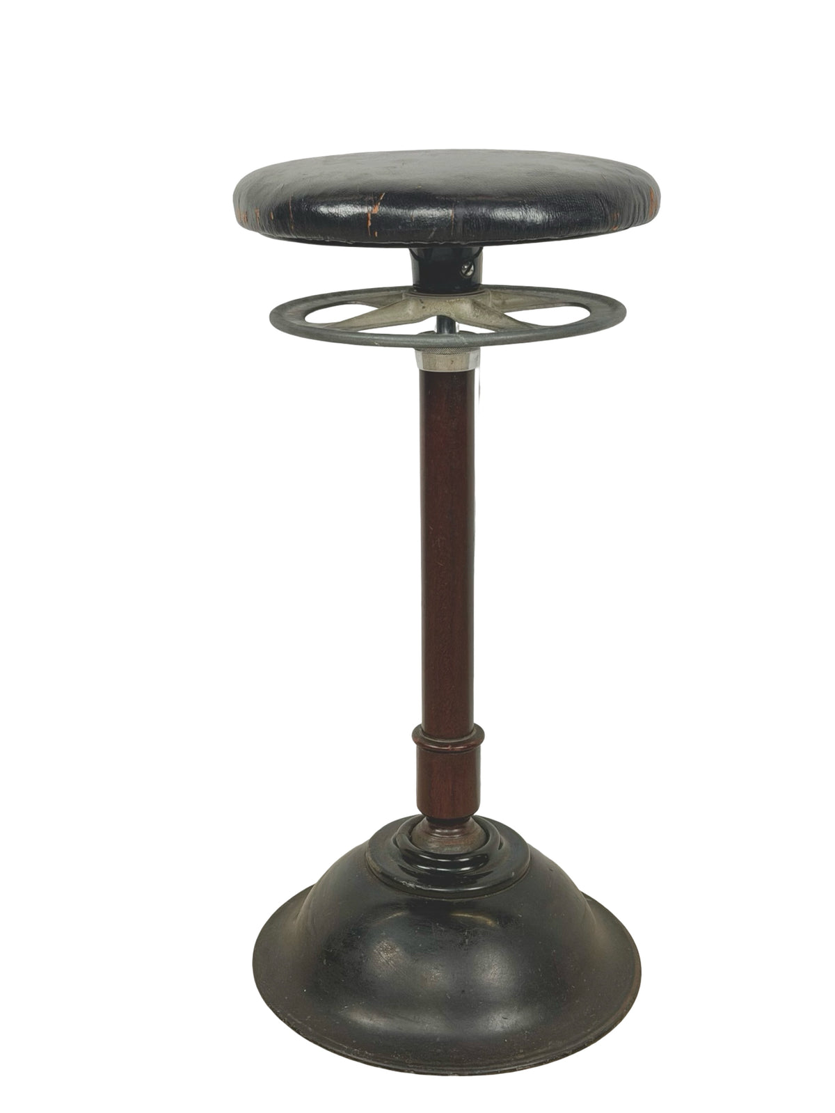 Antique Ritter Model C Adjustable Dental Operating Stool, 1930s Industrial