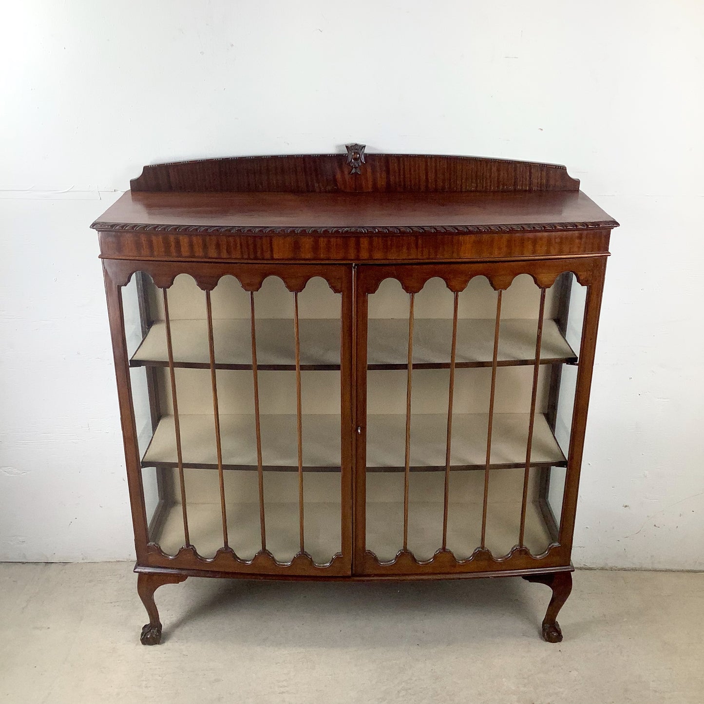 Early 20th Century Mahogany Chippendale Revival Display Cabinet