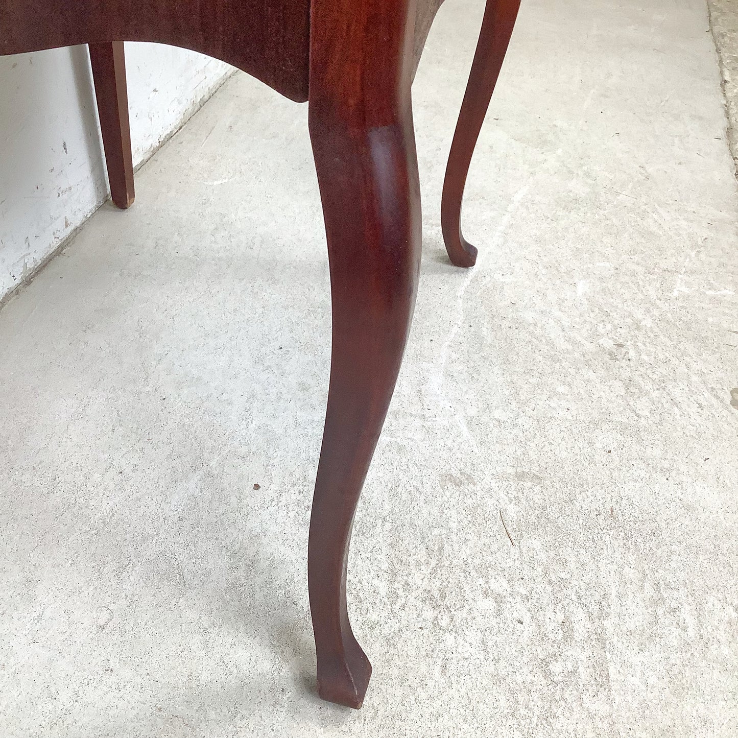 Edwardian Style Mahogany Music Cabinet | Marquetry Inlay | Cabriole Legs | 20th Century