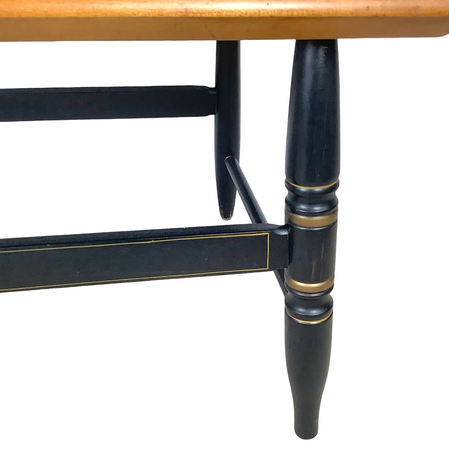 Vintage Hitchcock Style Stenciled Bench | Nichols & Stone Style Settee