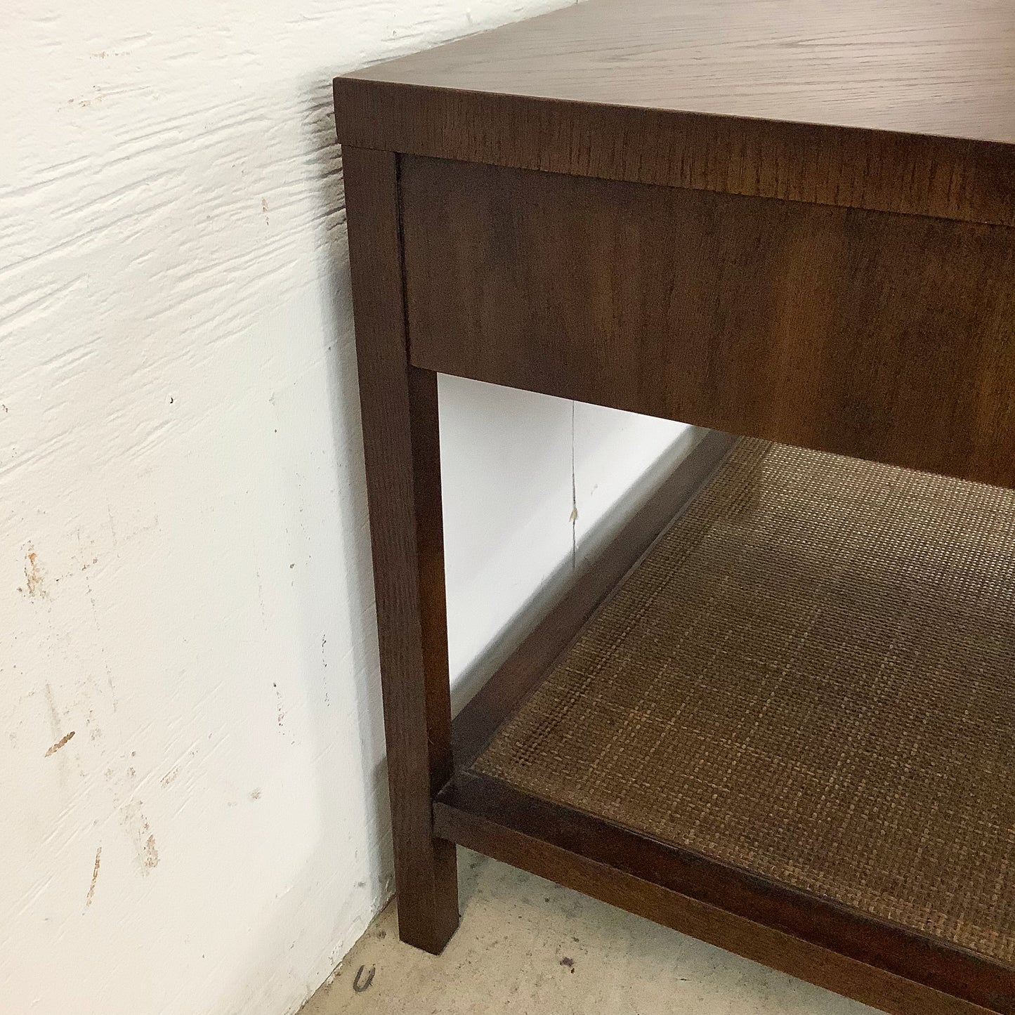 Mid-Century Modern Side Table with Drawer