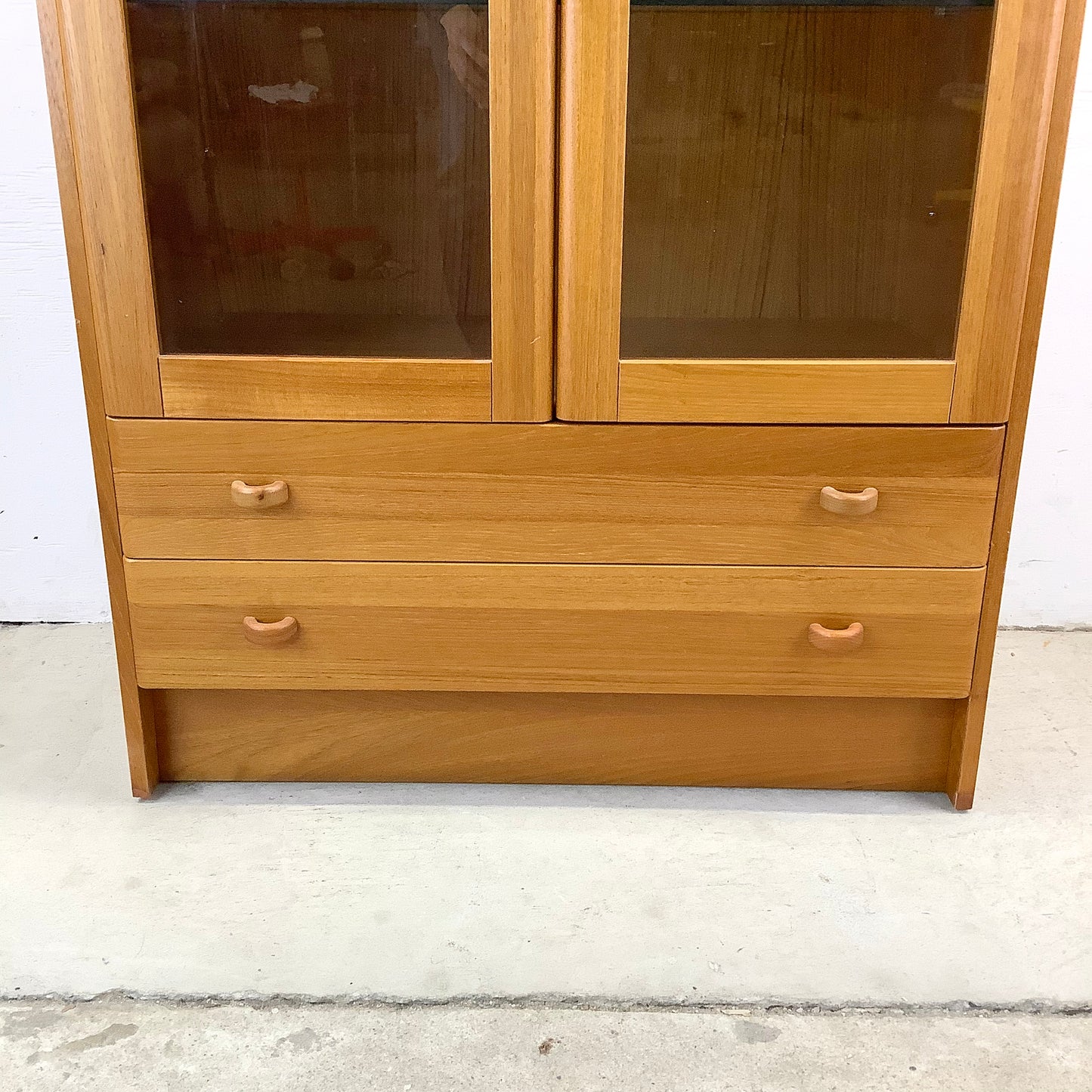 Scandinavian Modern Teak Display Case or Bookcase Cabinet by Domino Mobler