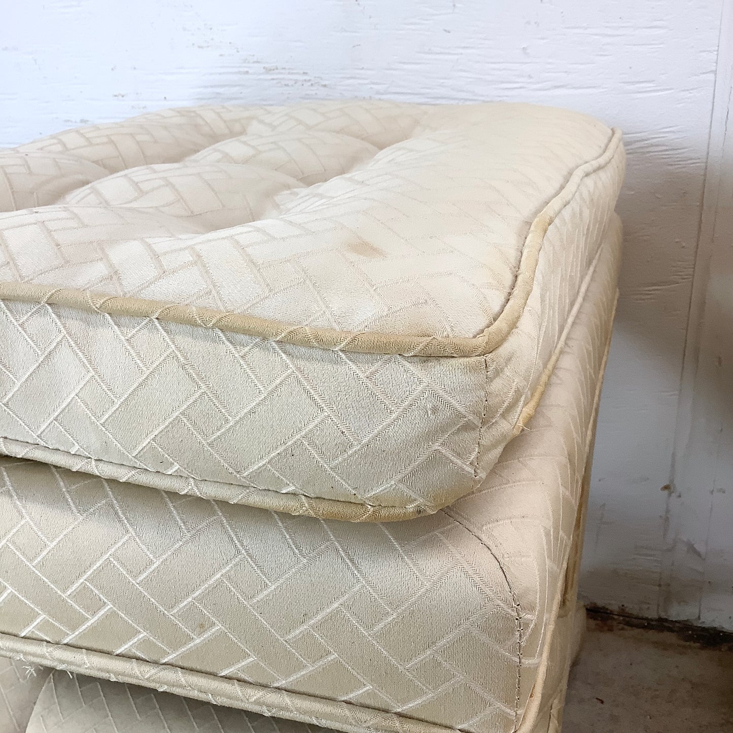 Pair Vintage X-Base Regency Benches