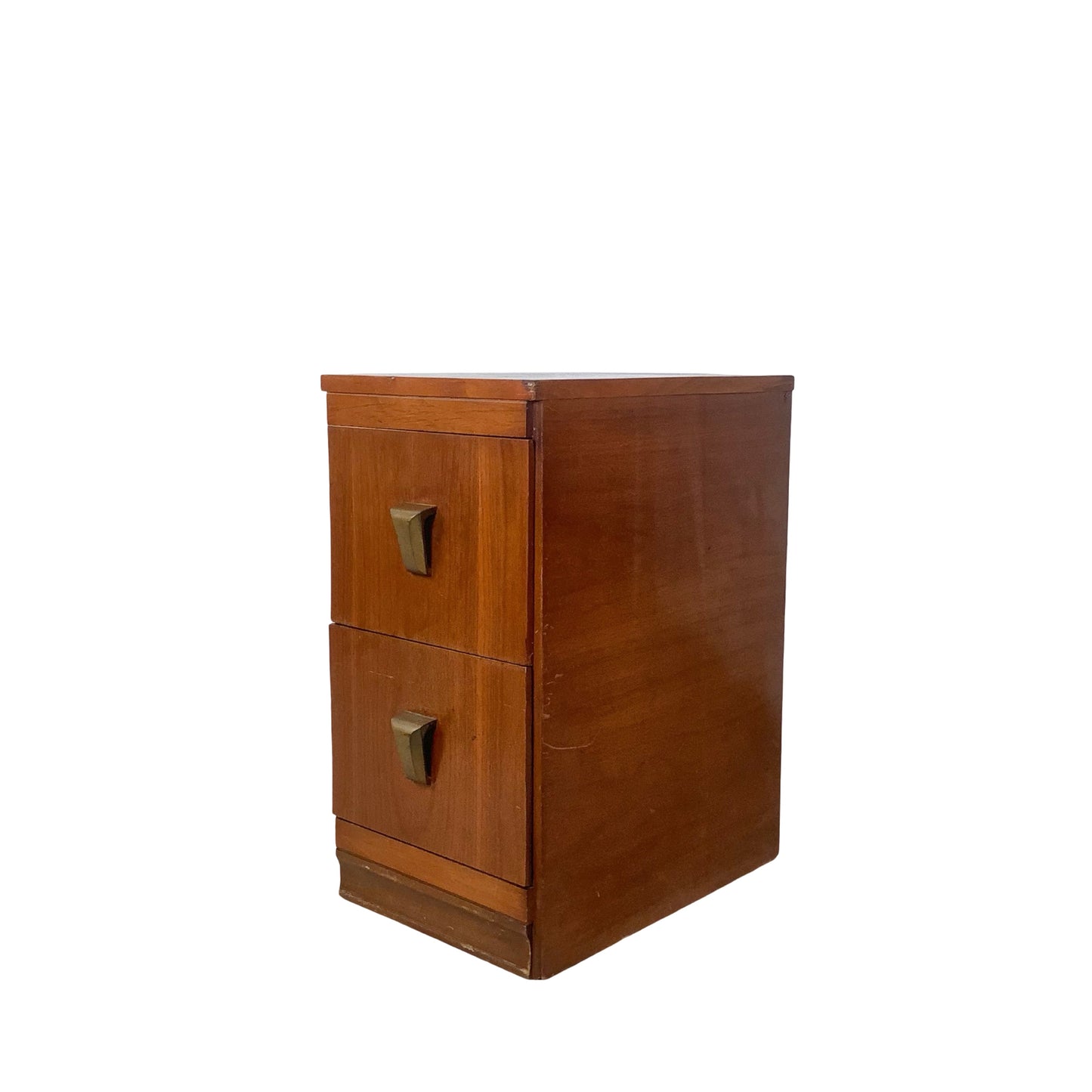 American Modern Two-Drawer Bedside Nightstand