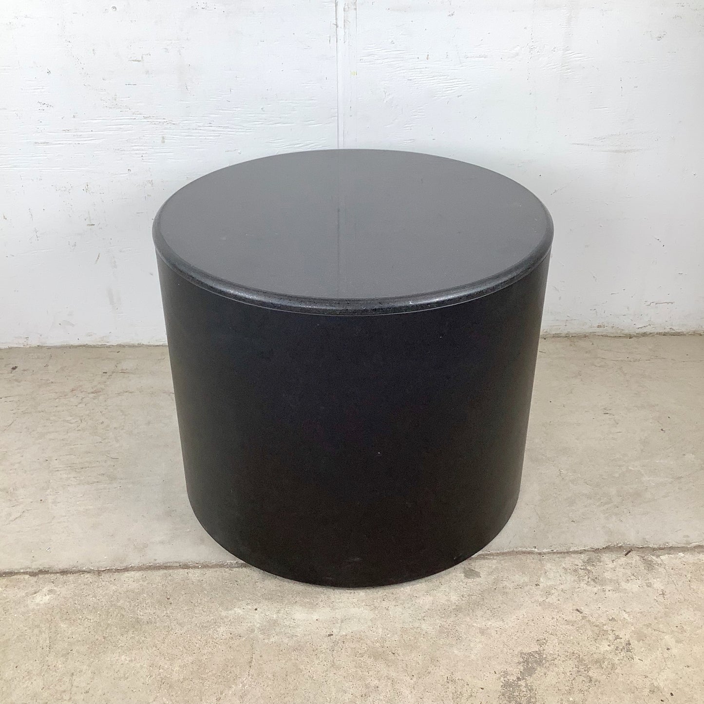 Post-Modern Black Drum Table after Pace Collection
