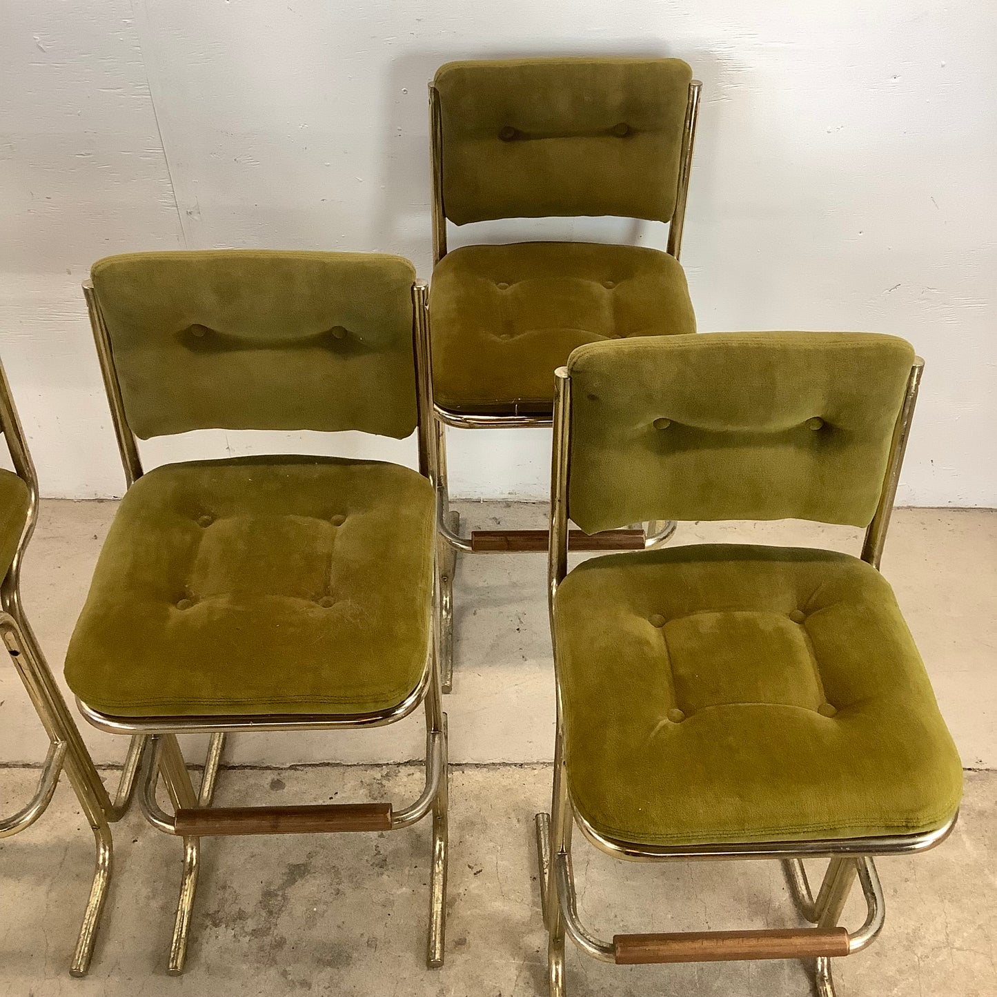 Vintage Modern Chromcraft Barstools-set of 5